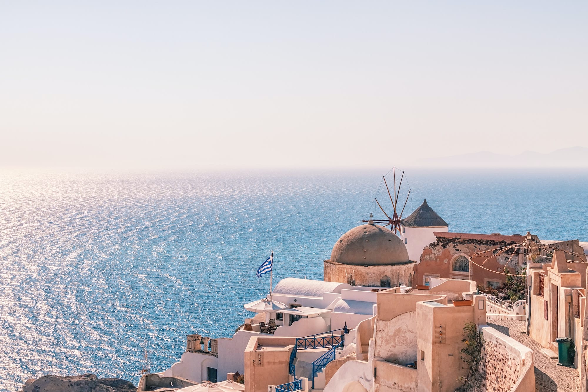 Oia village at sunset, Santorini island
