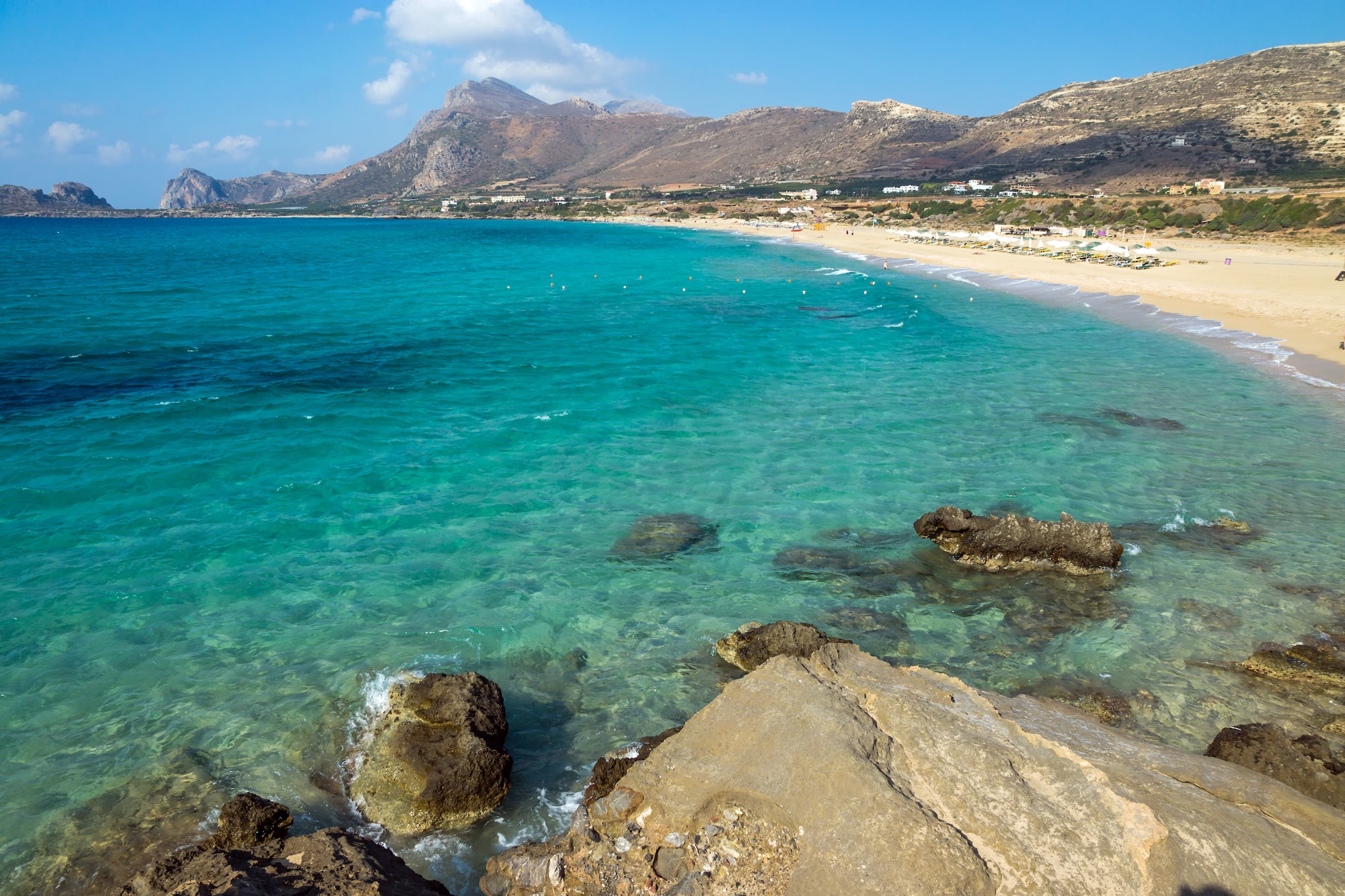 Lovely beach on Crete island