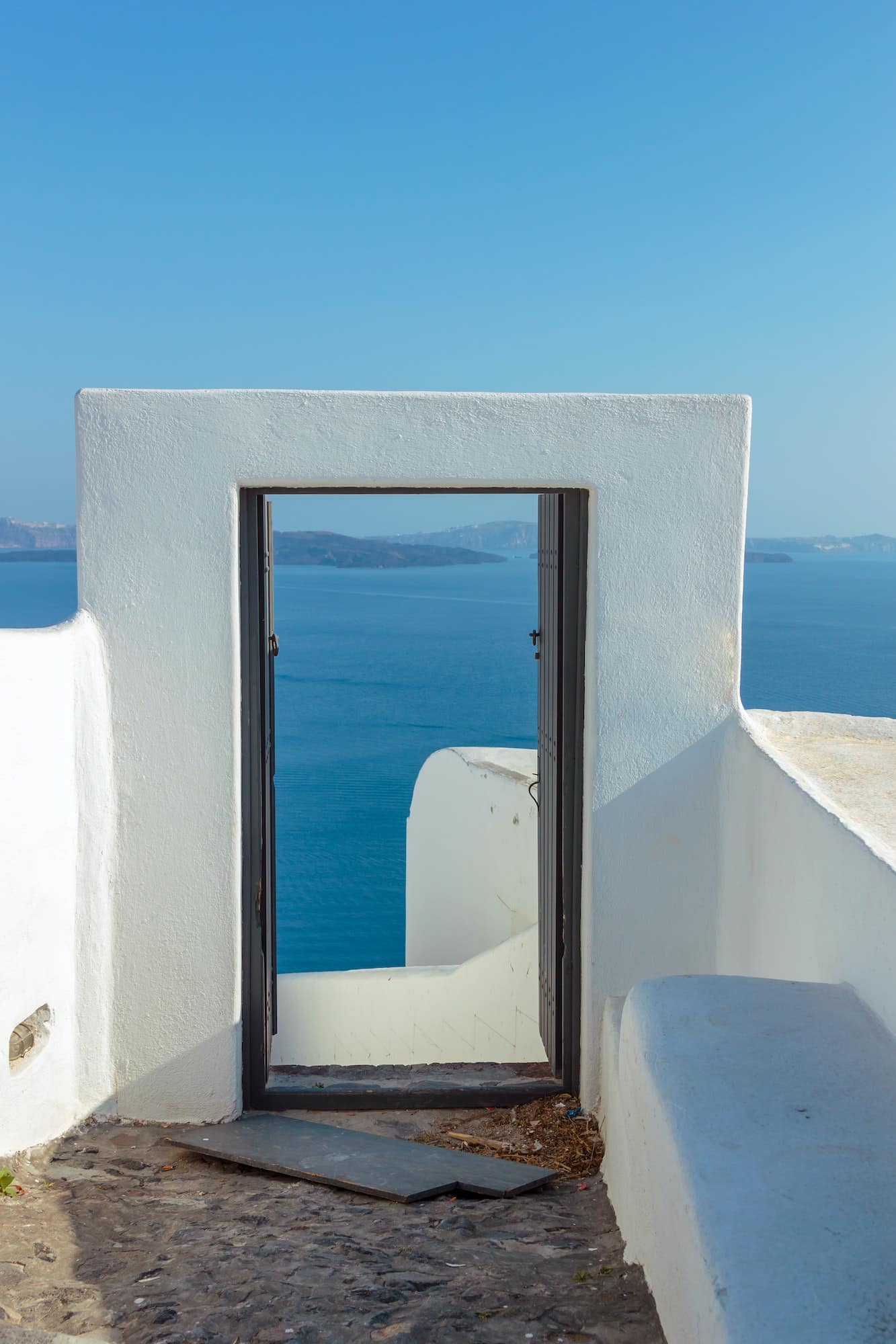View on Oia in Santorini