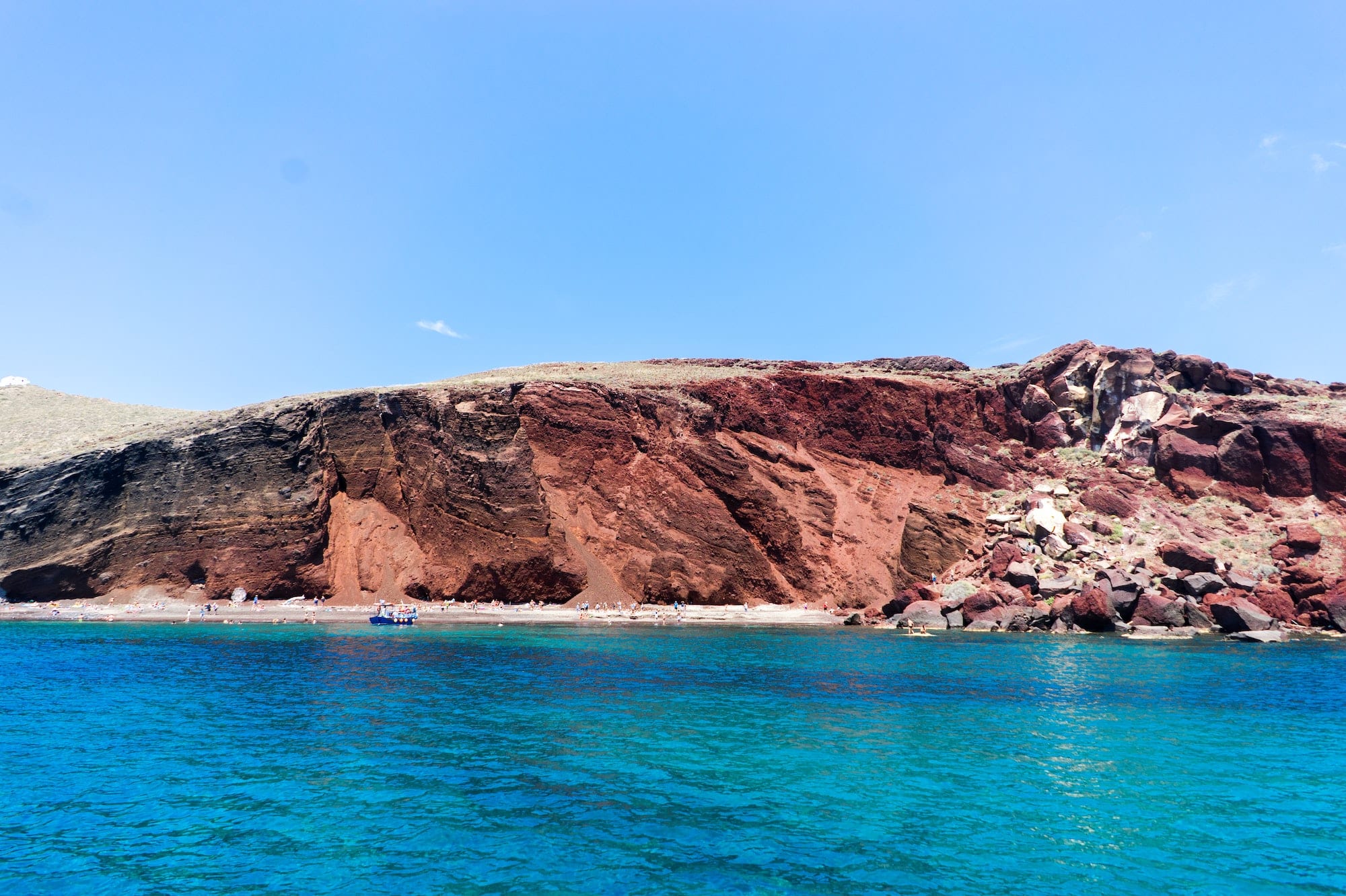 Red beach in Santorini