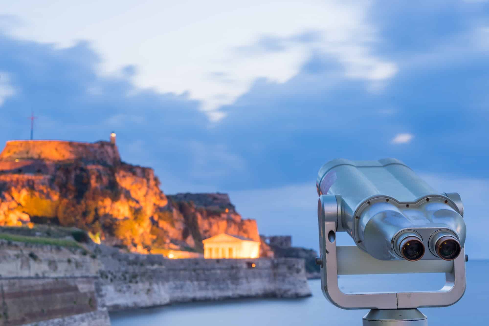 Old fortress of Corfu island Greece