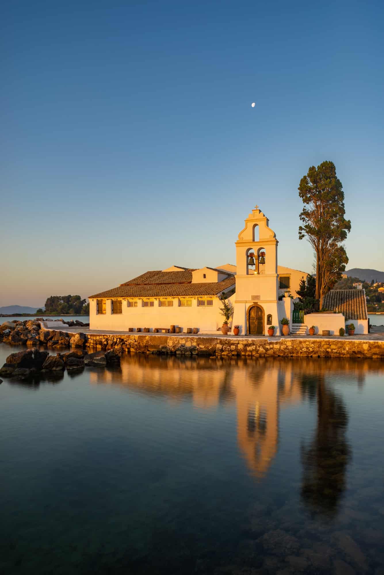 Corfu island vlacherna monastery
