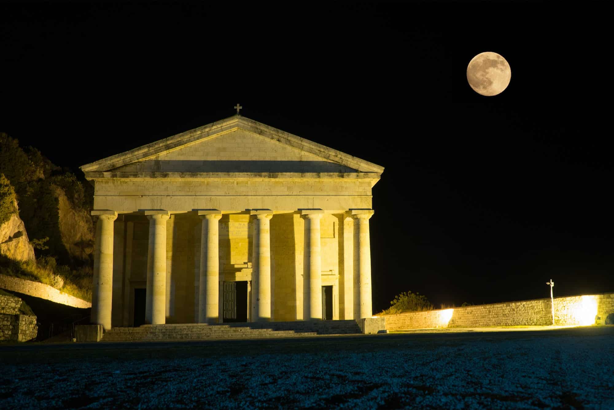 Church of Saint George, in the Old Fortress at Corfu island, Gre