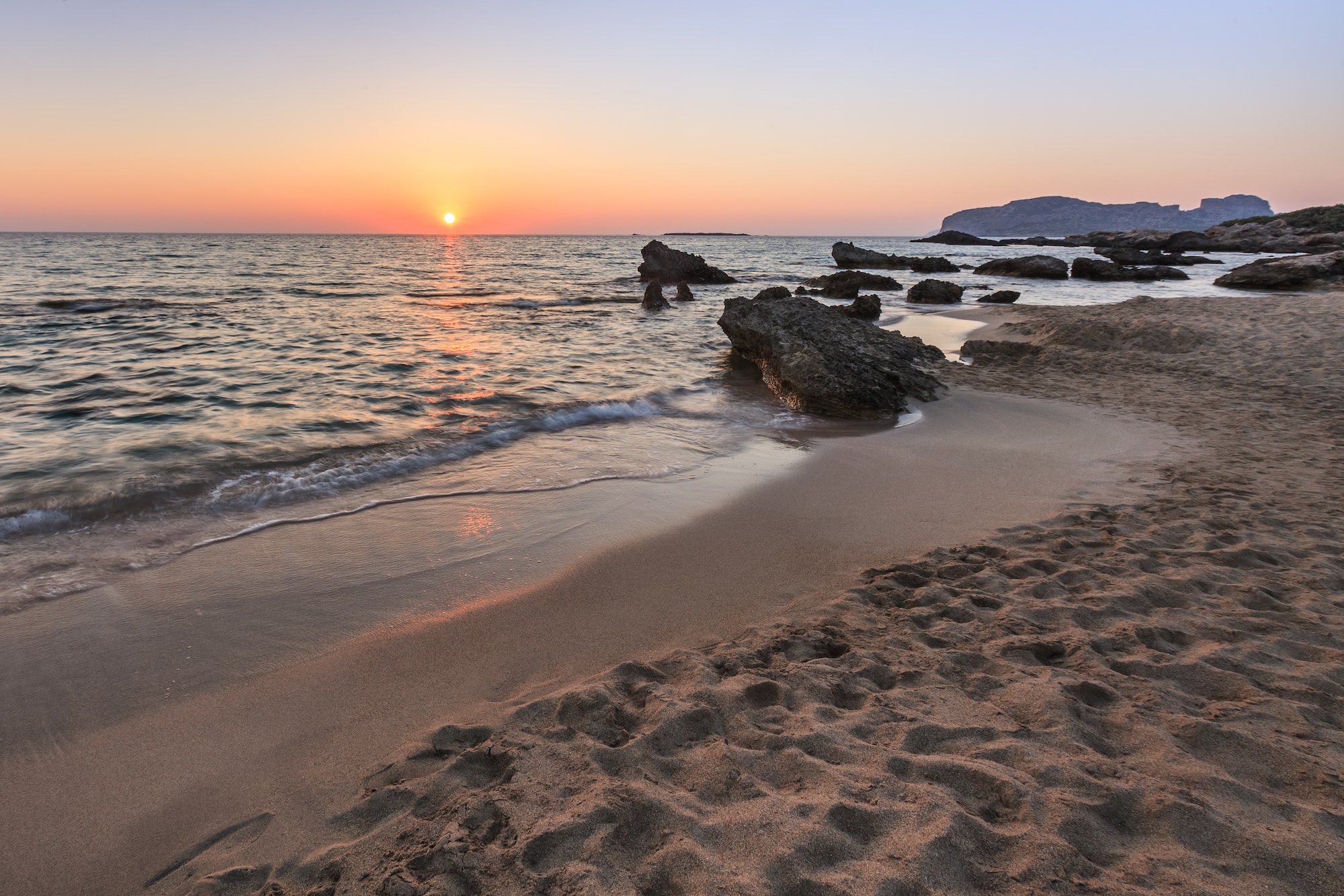 Falasarna beach, Crete island, Greece