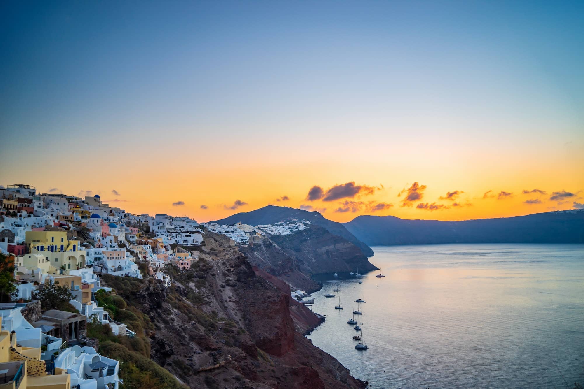 Sunrise in Oia Santorini