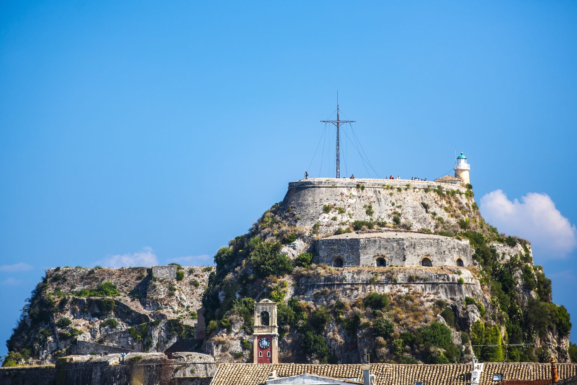 The Old Fortress, Corfu Old Town (Kerkyra), Corfu Island, Ionian Islands, Greece, Europe