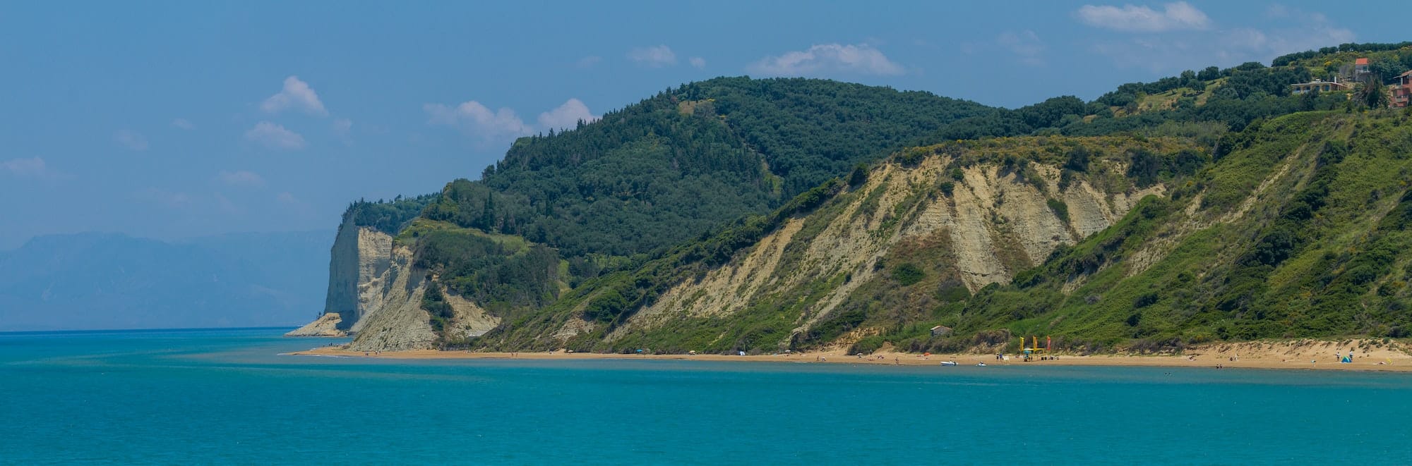 The agios Stephonos beach in COrfu