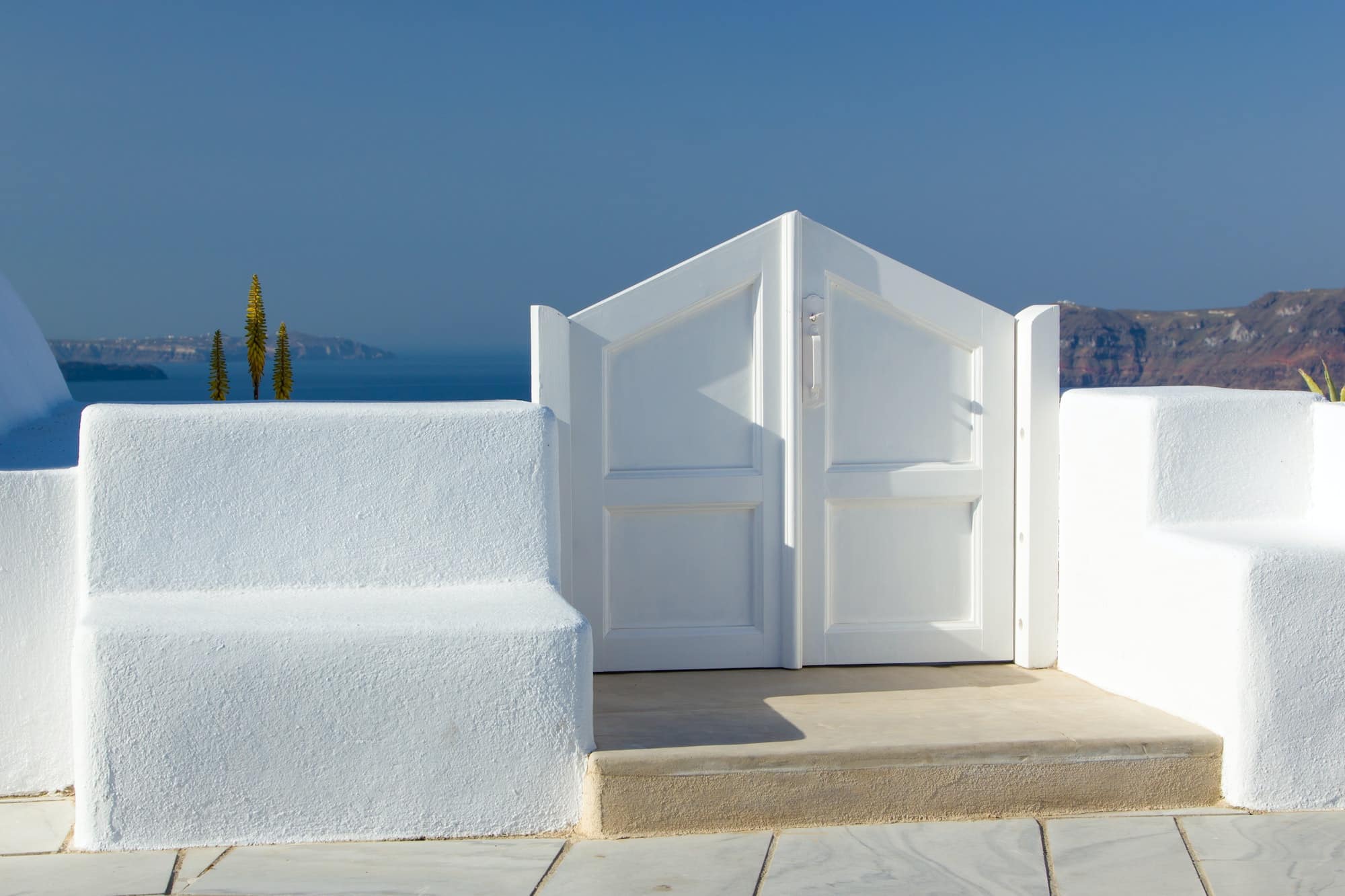 View on Oia in Santorini