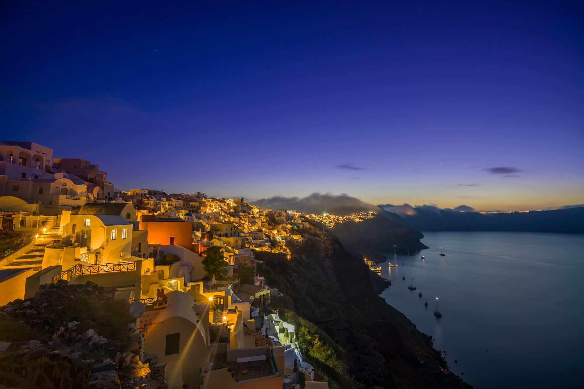 Old Town of Oia on the island Santorini