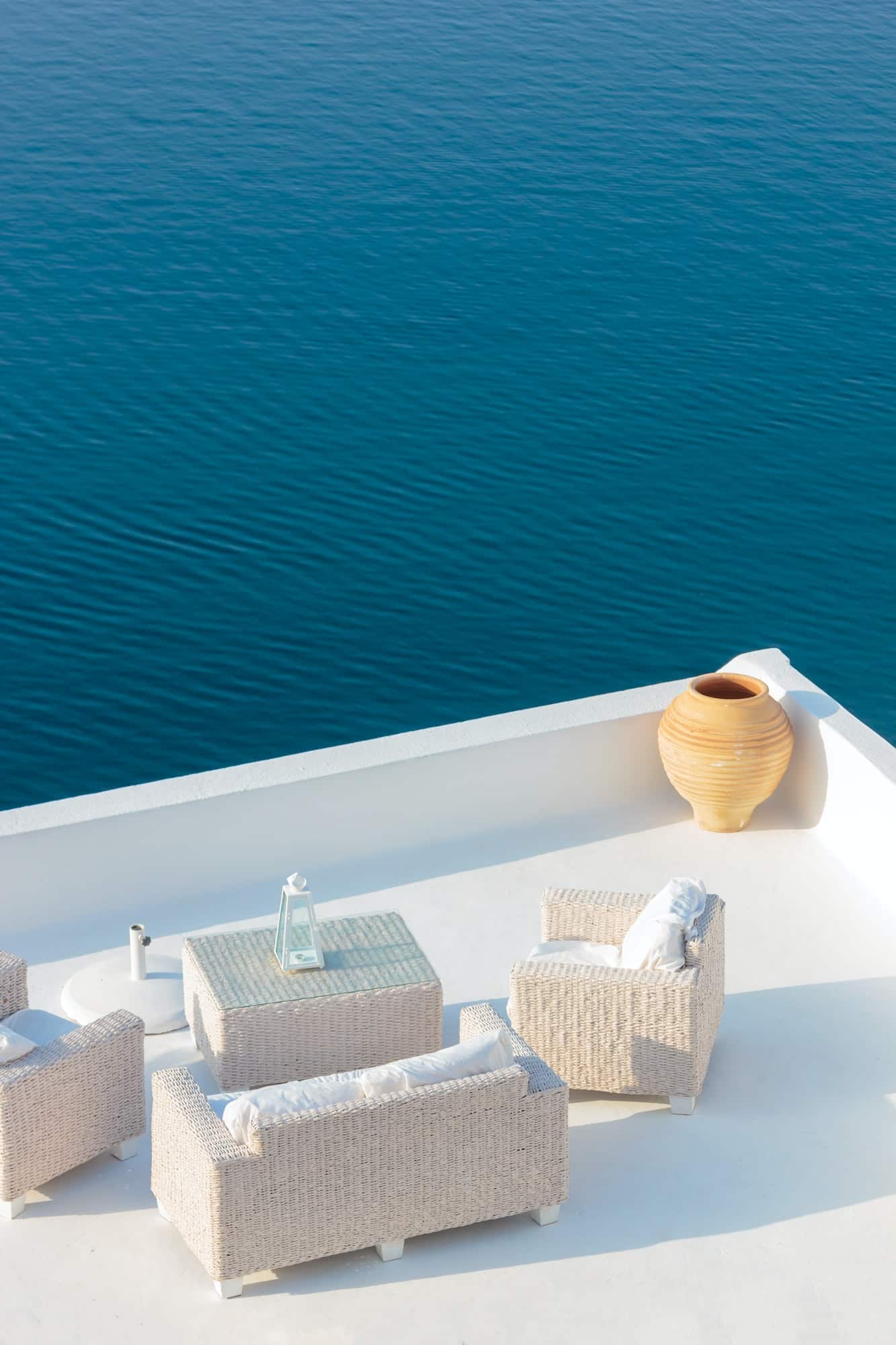 View on Oia in Santorini