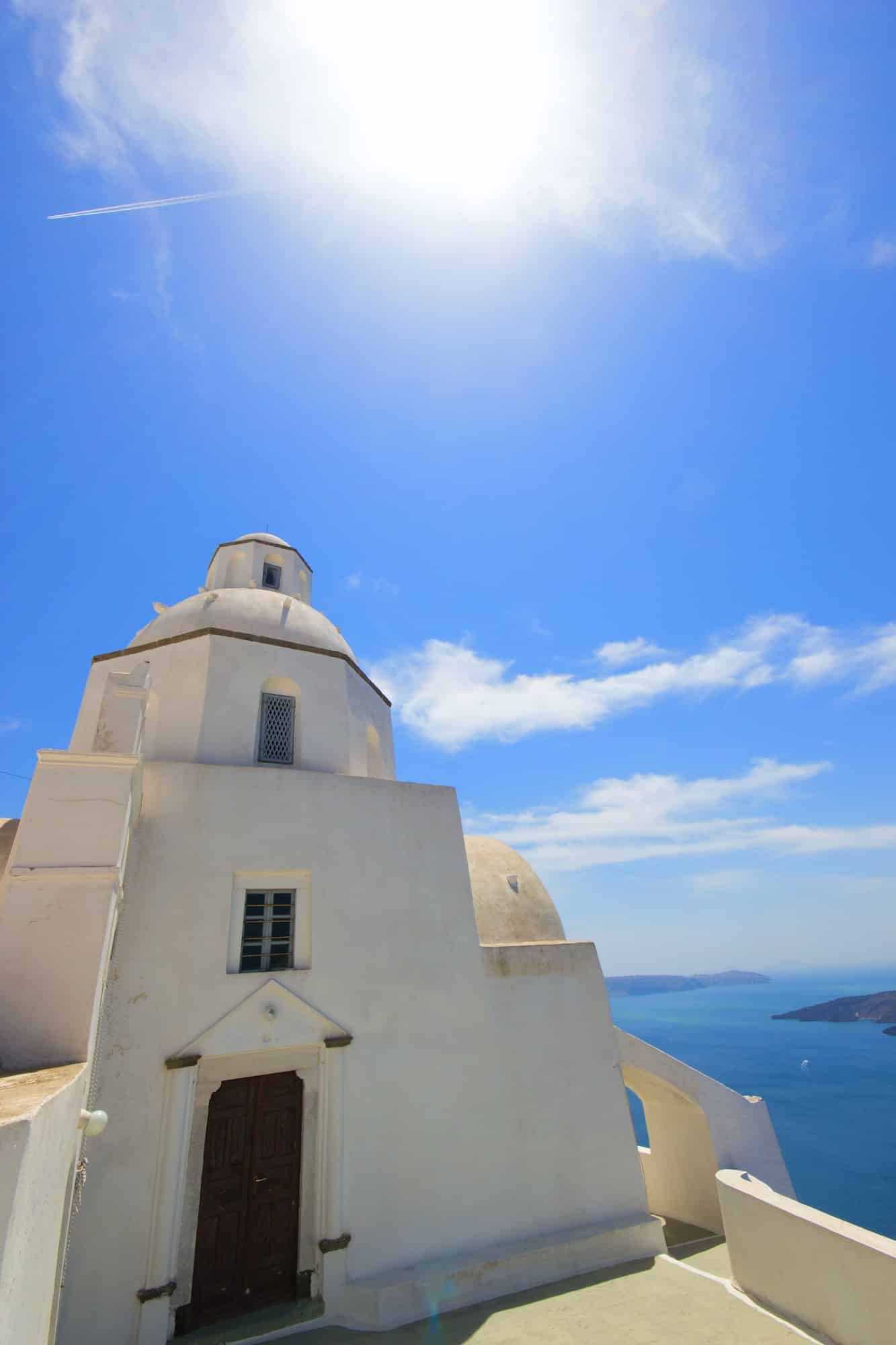 View on Oia in Santorini