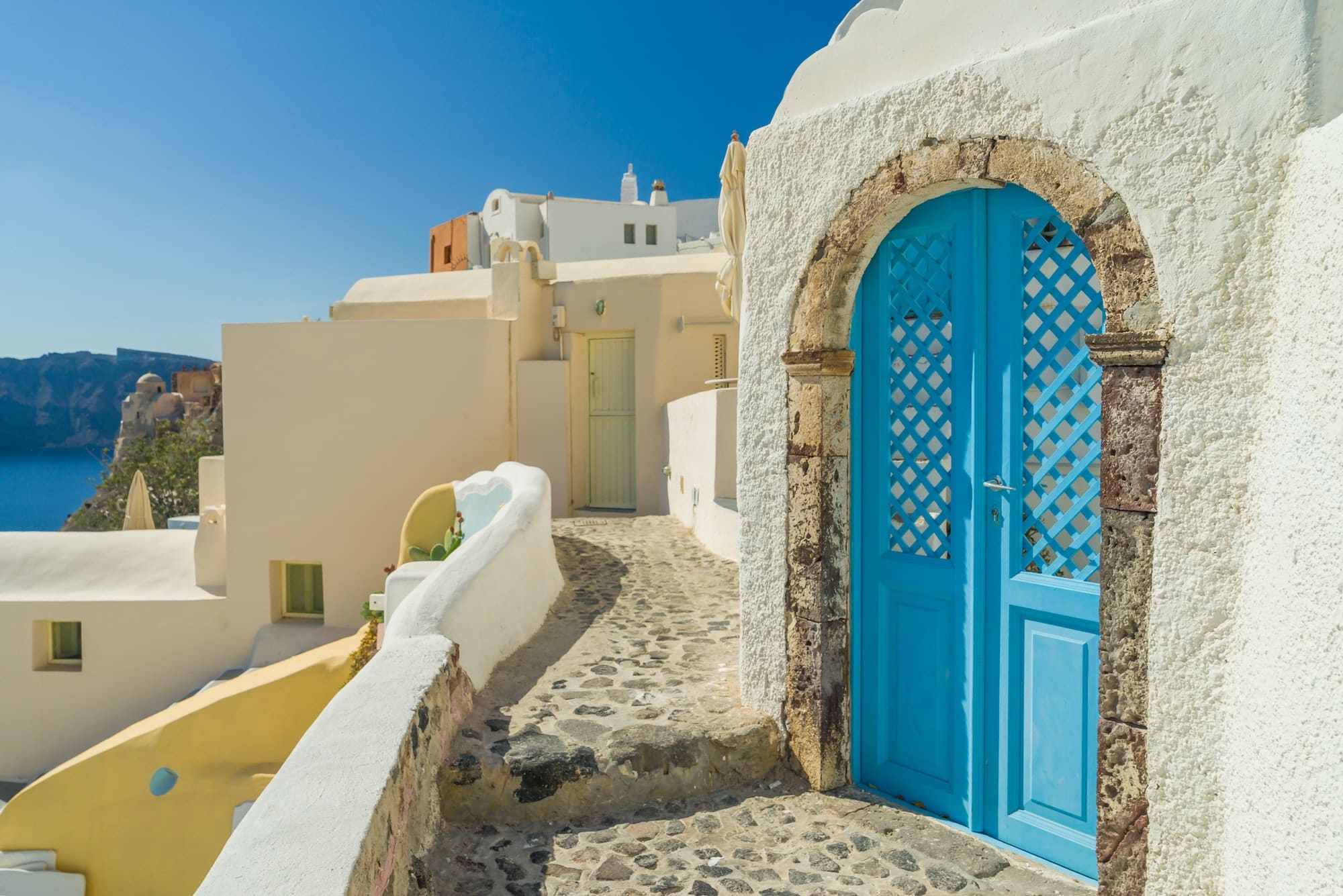 View on Oia in Santorini