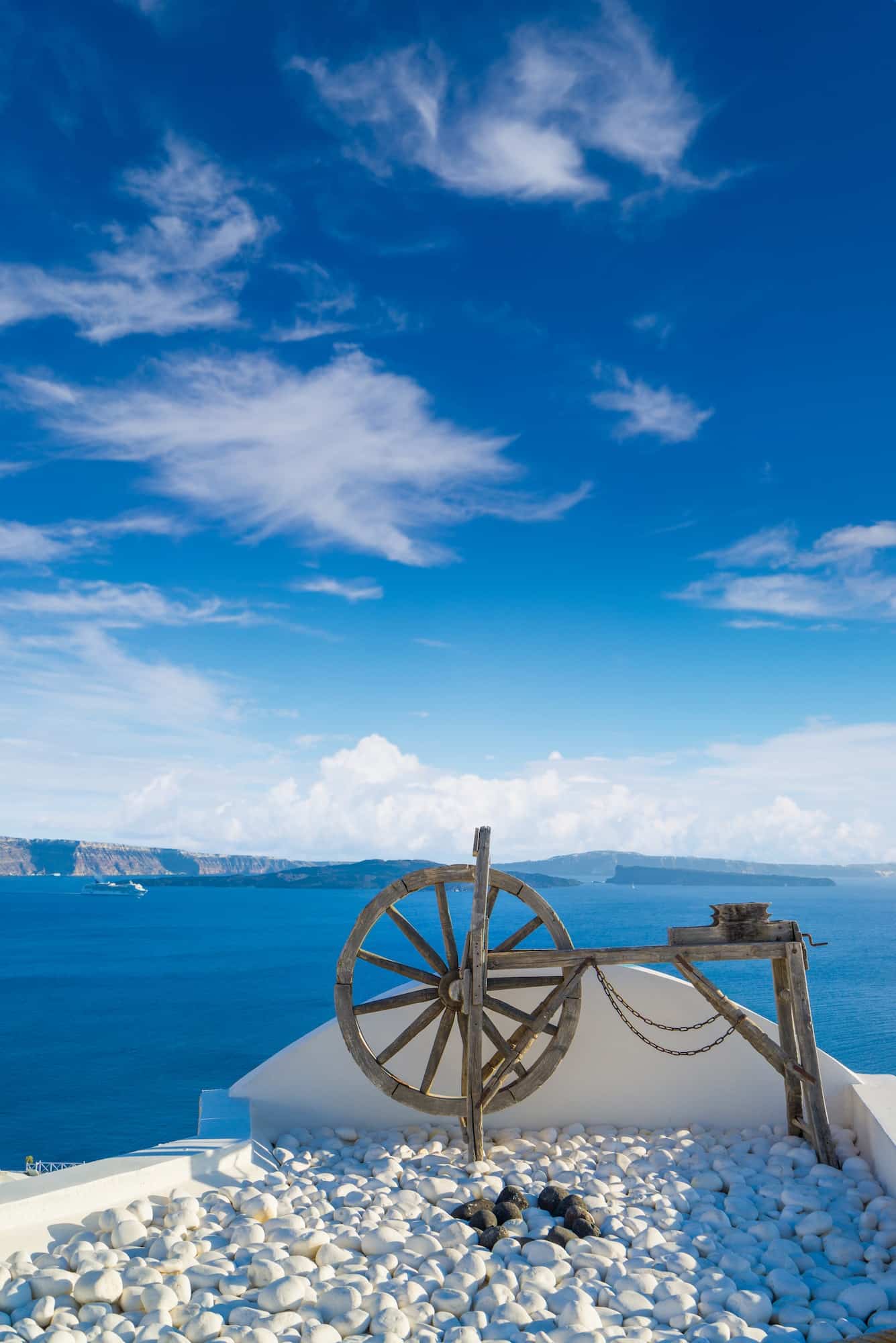 View on Oia in Santorini