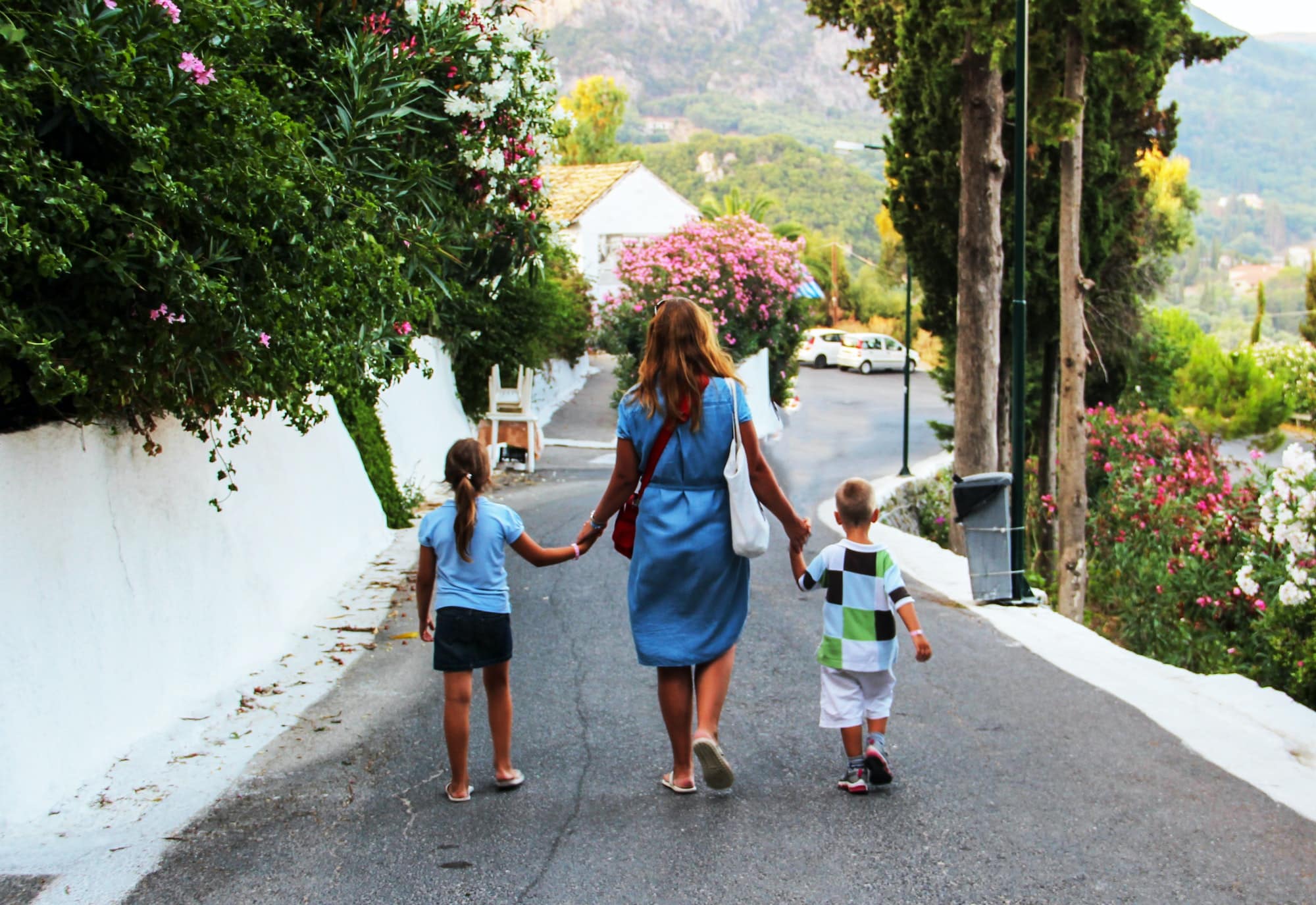 Mom and kids