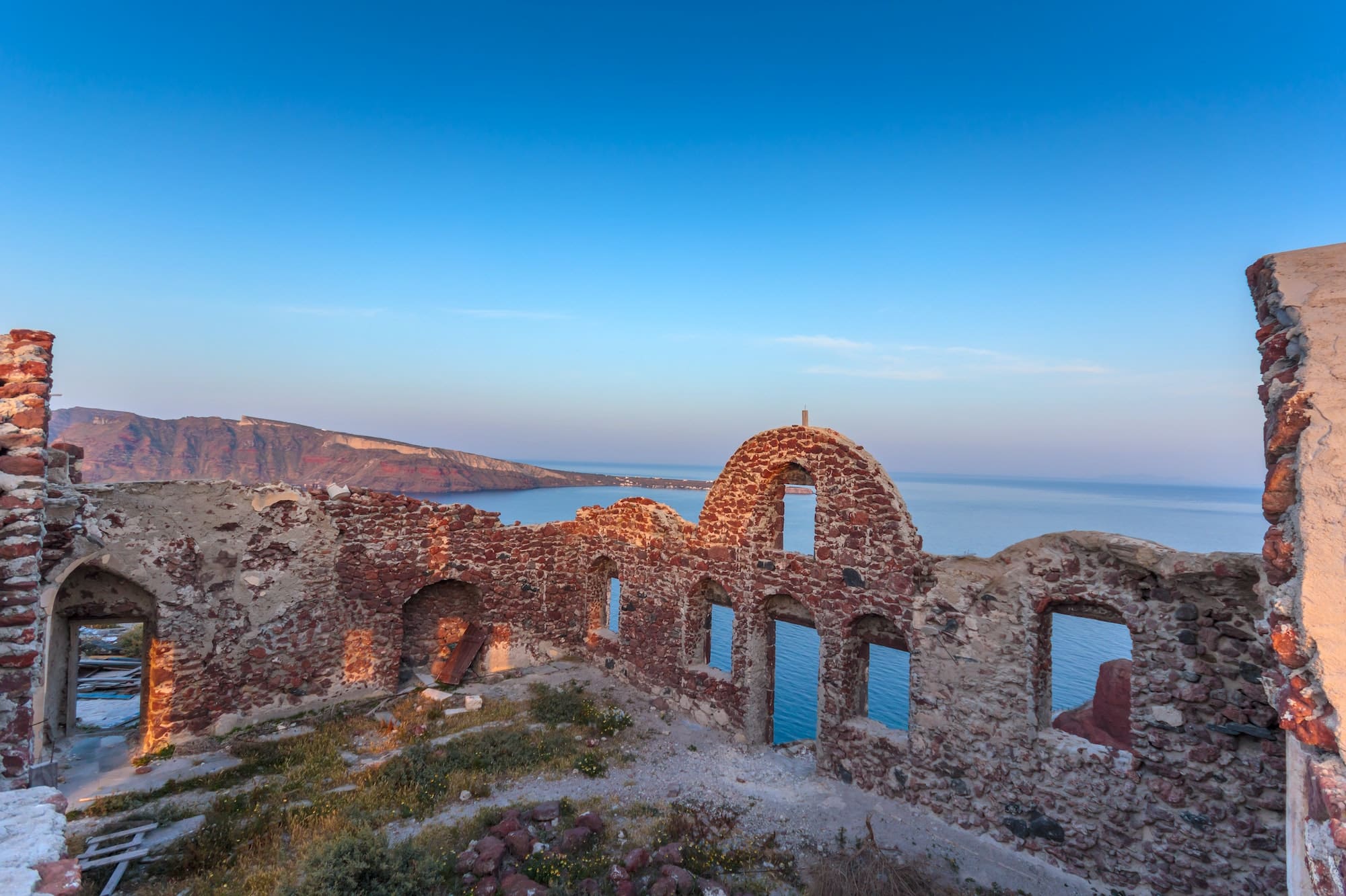 View on Oia in Santorini