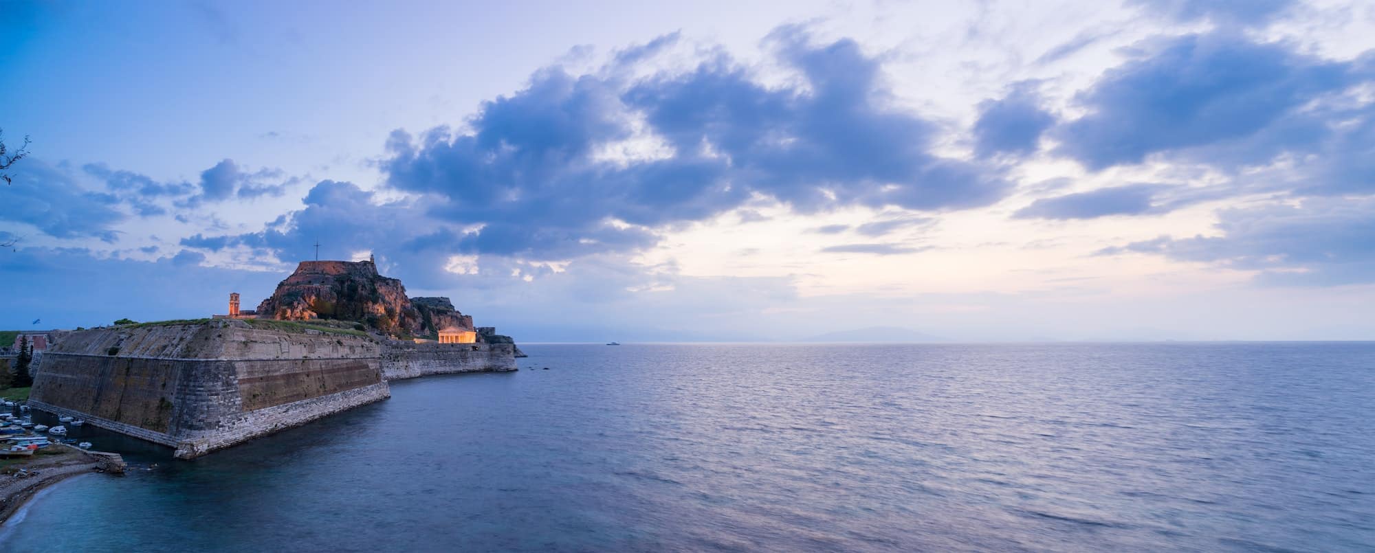 Old fortress of Corfu island Greece