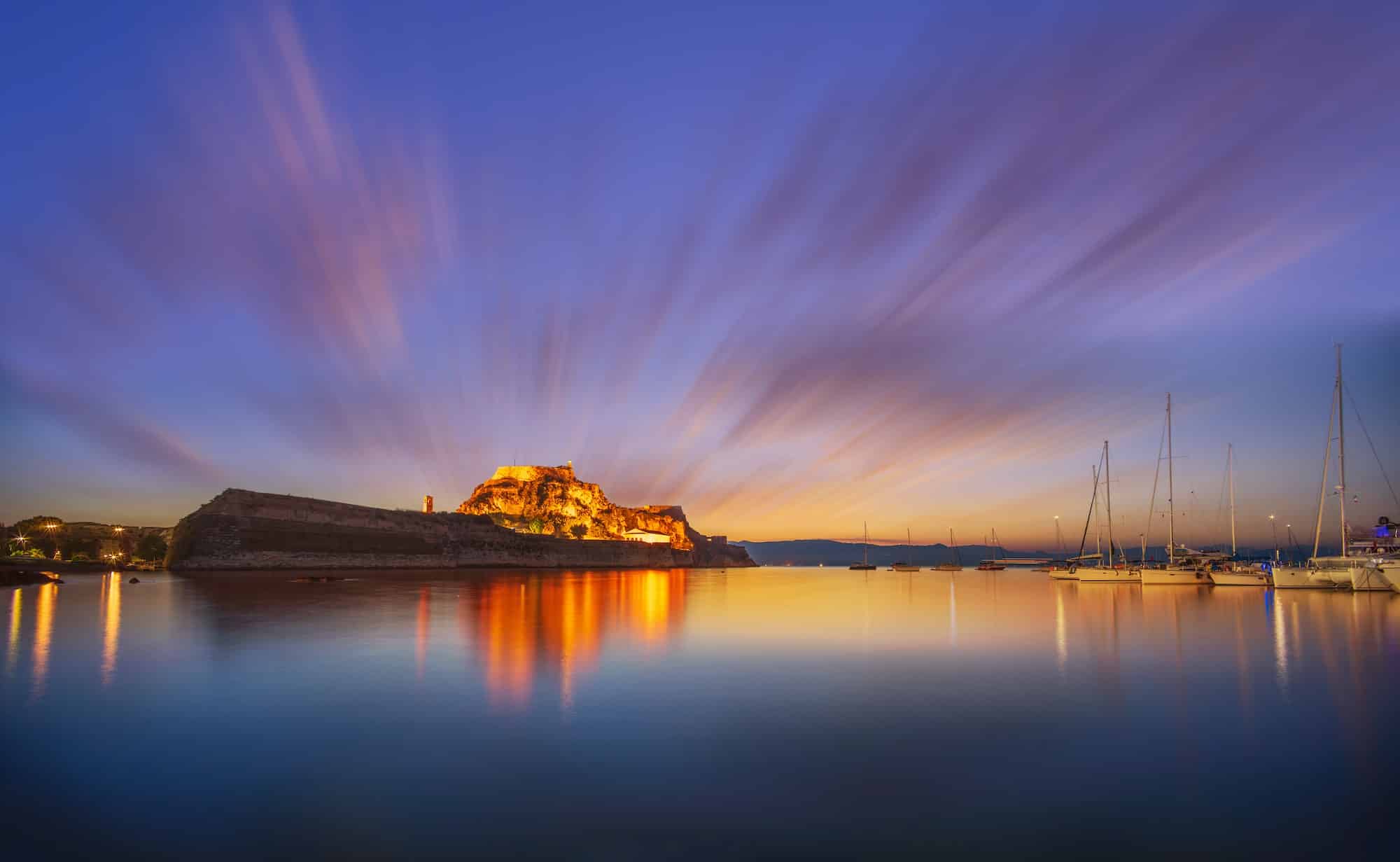 castle of Corfu town Greece
