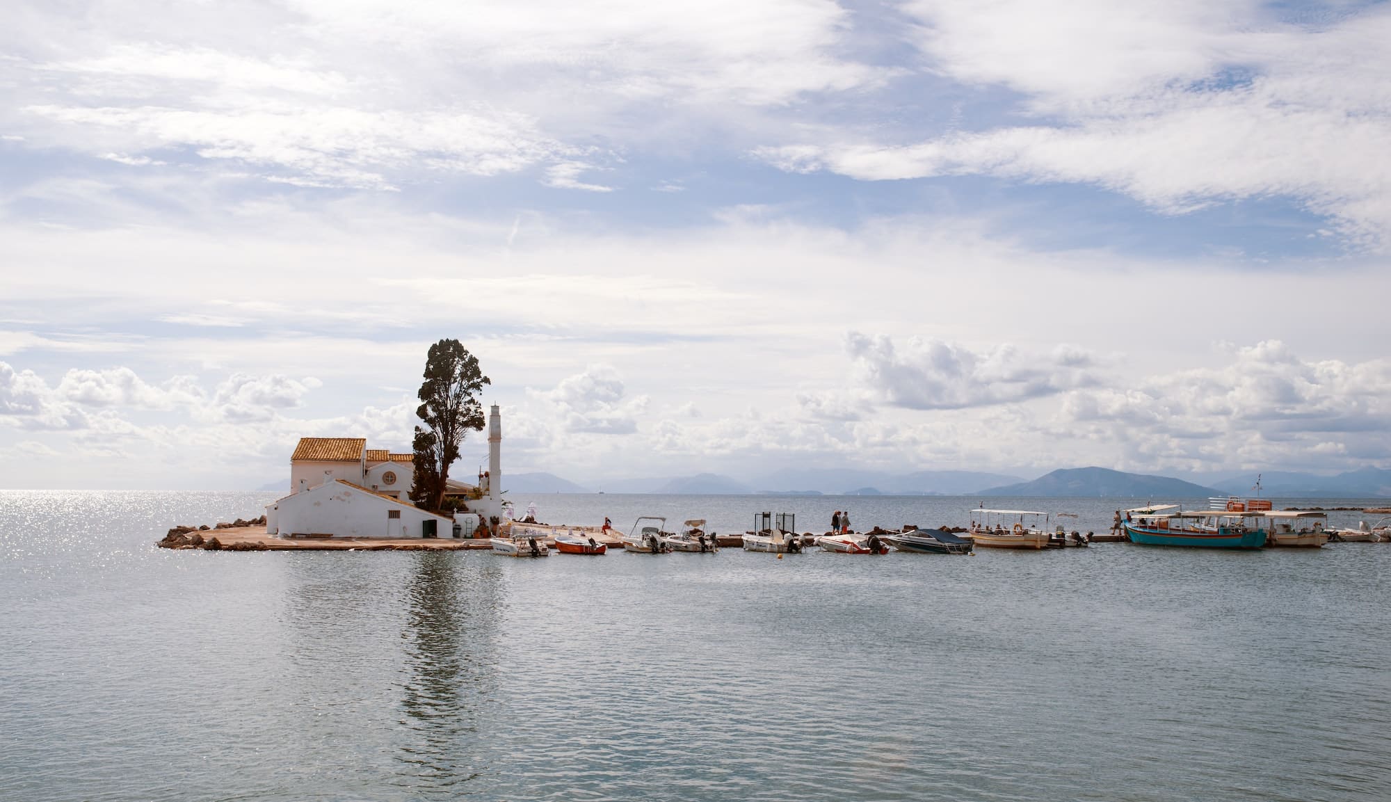 Vlacherna monastery on Corfu island