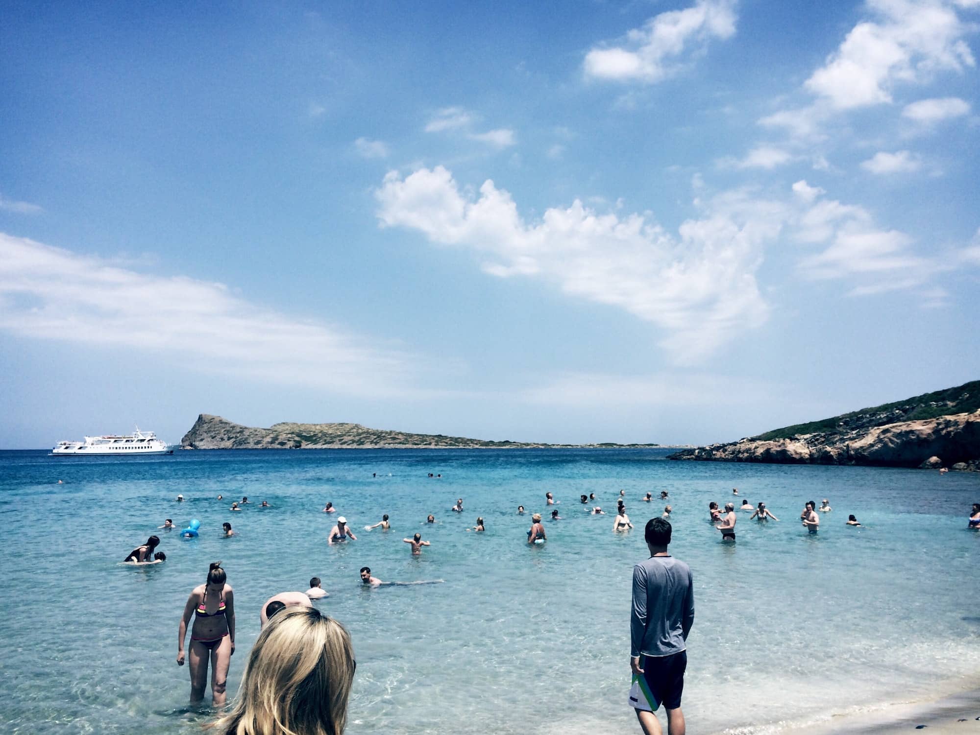 The beach in Crete