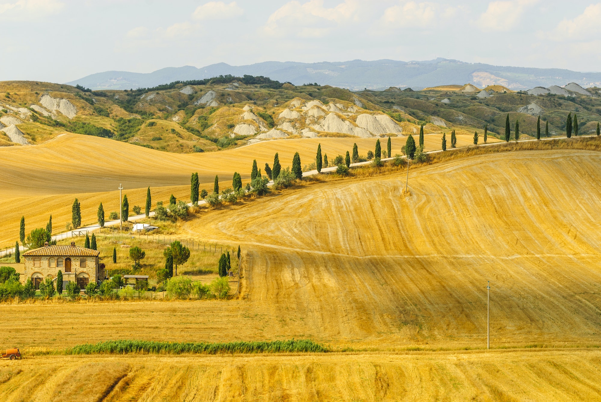 Crete senesi, characteristic landscape in Val d'Orcia