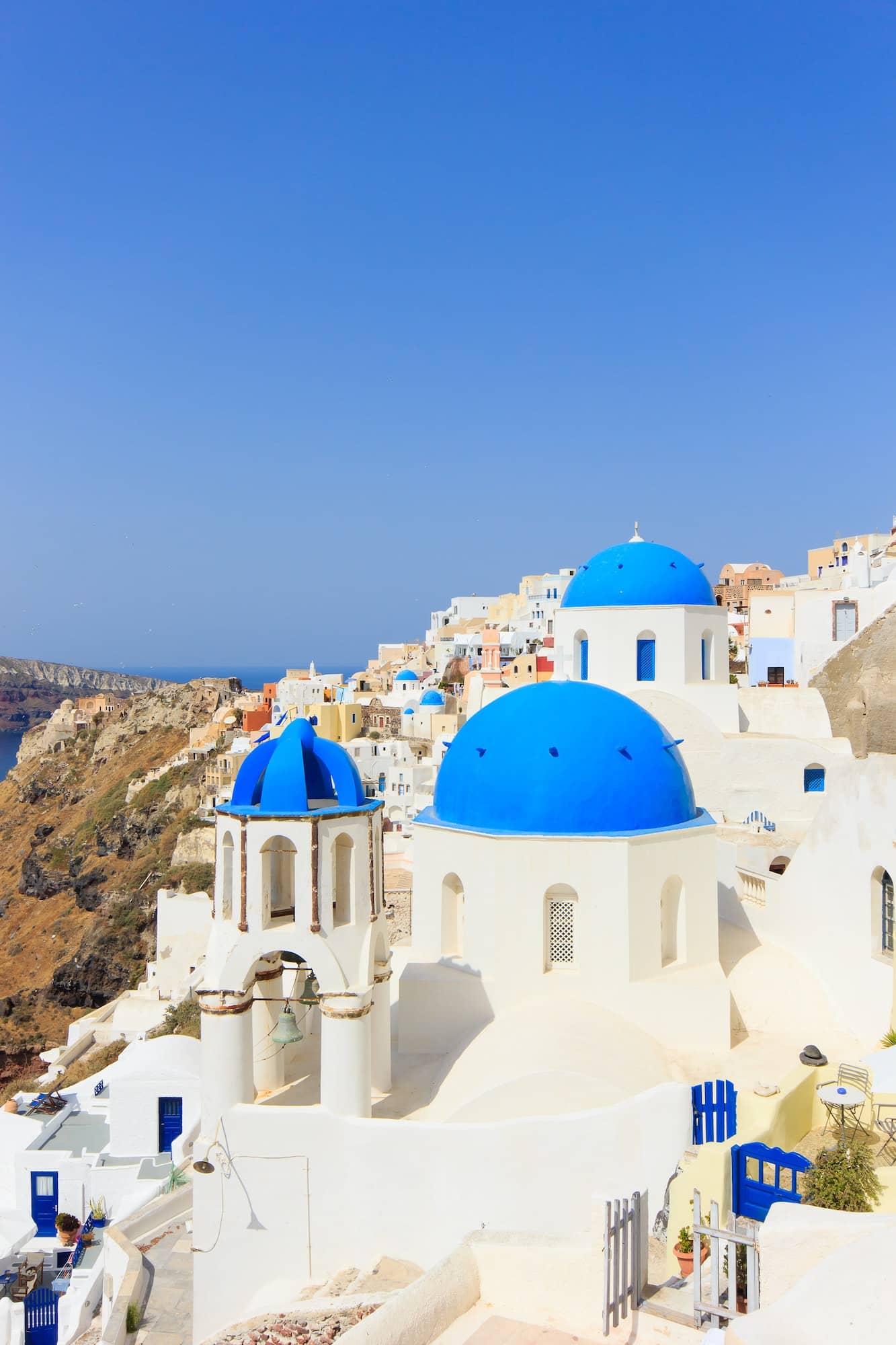 dome church in Santorini Greece