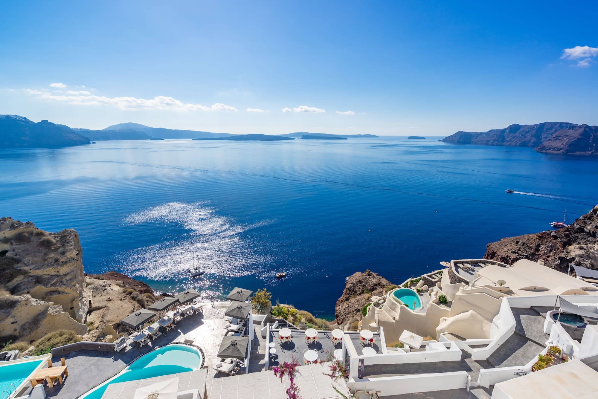 Oia in Santorini island