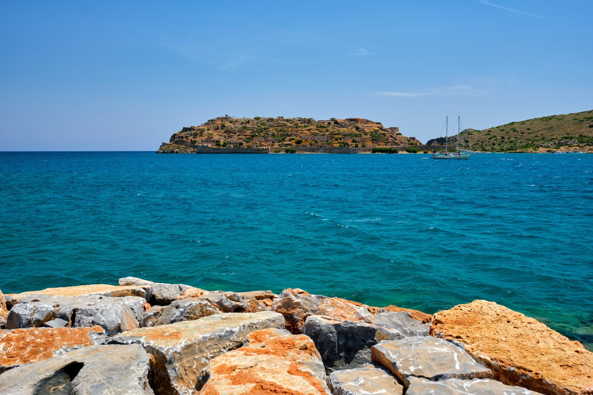Island of Spinalonga, Crete, Greece