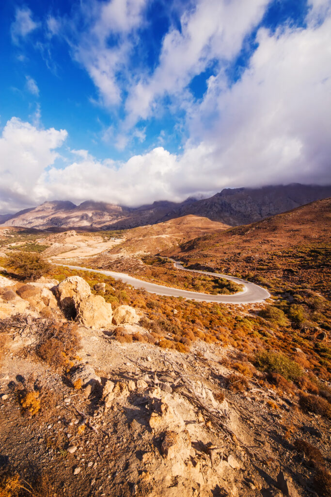 Ida mountain range in the south side of Crete island, Greece