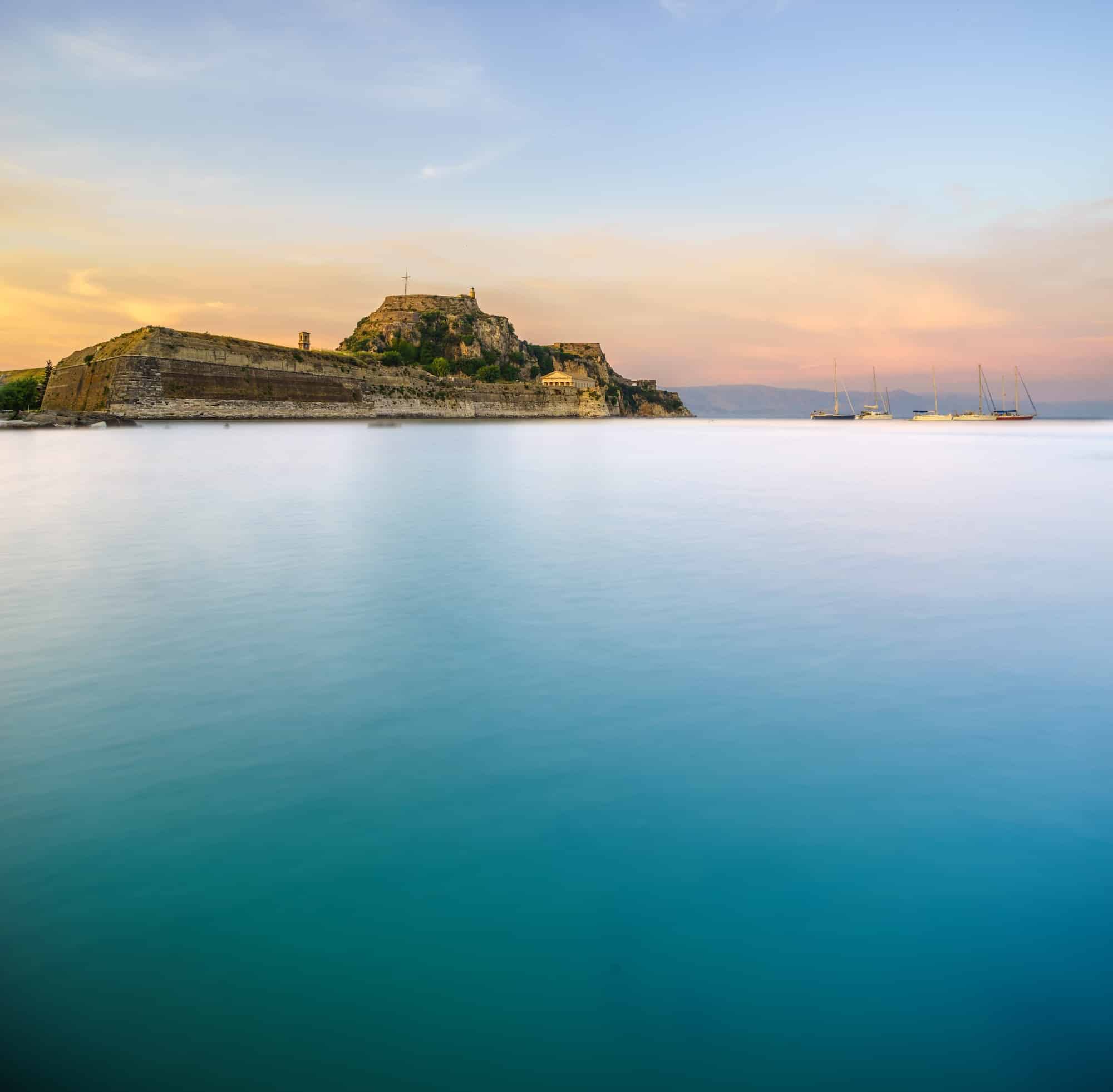 The old castle of Corfu island