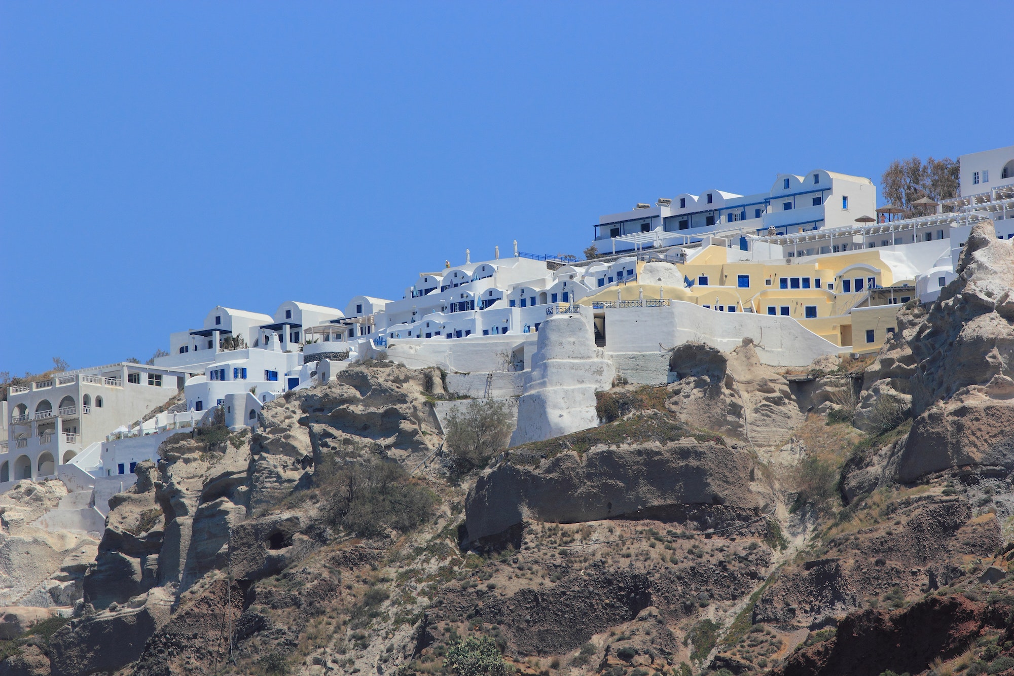 View on Santorini island