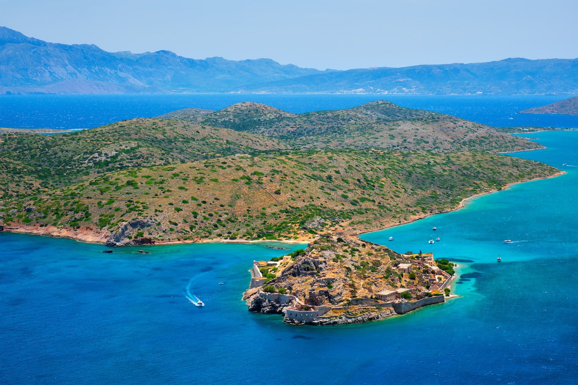 Island of Spinalonga, Crete, Greece