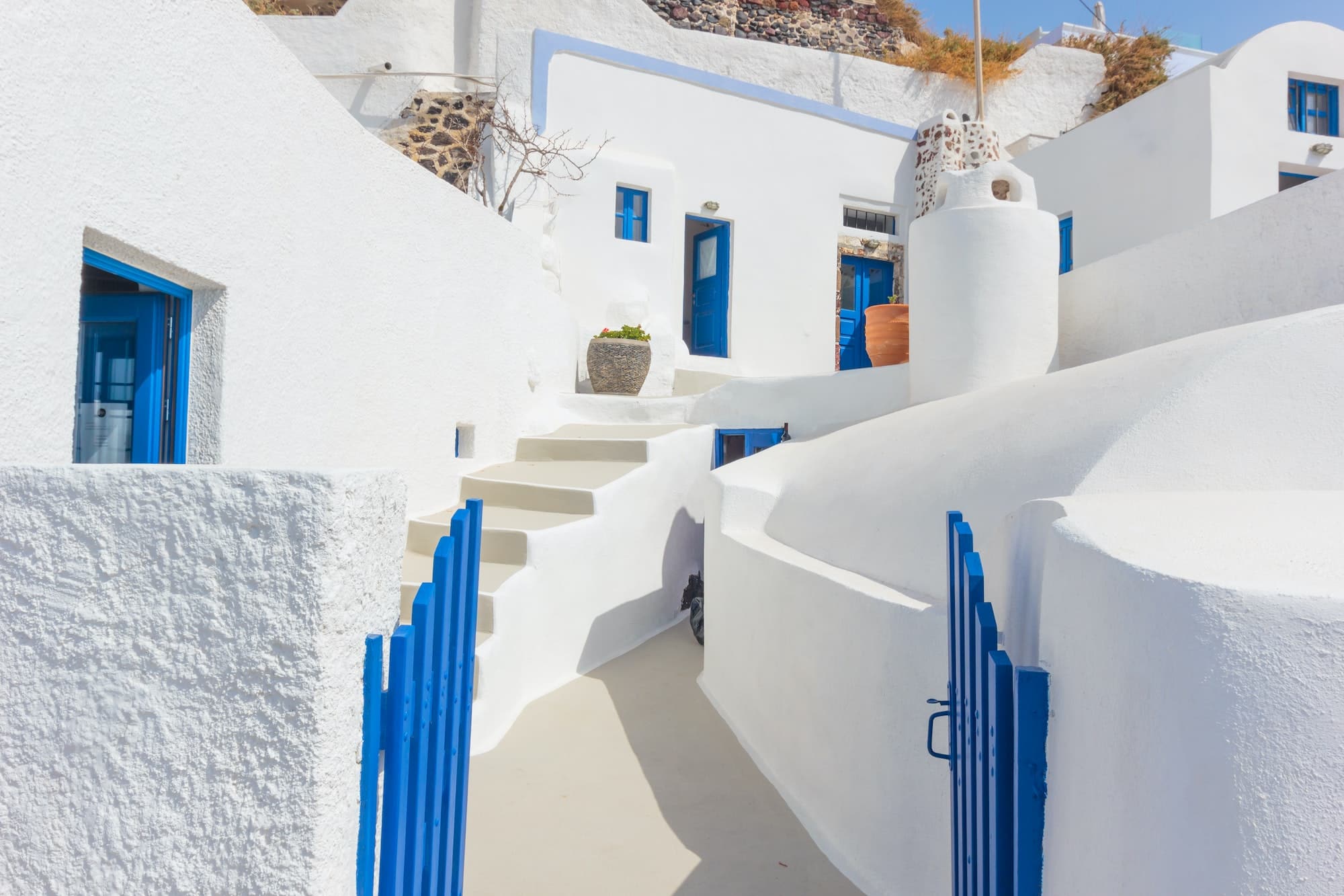 View on Oia in Santorini