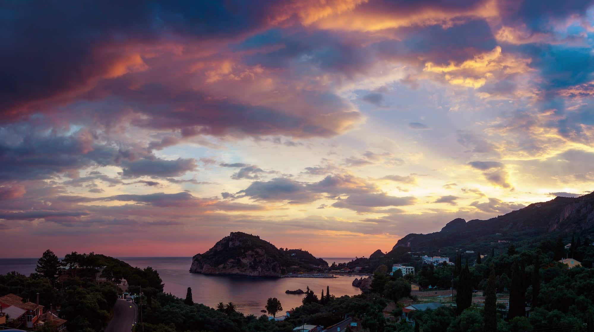 Paleokastritsa bay, Corfu, Greece