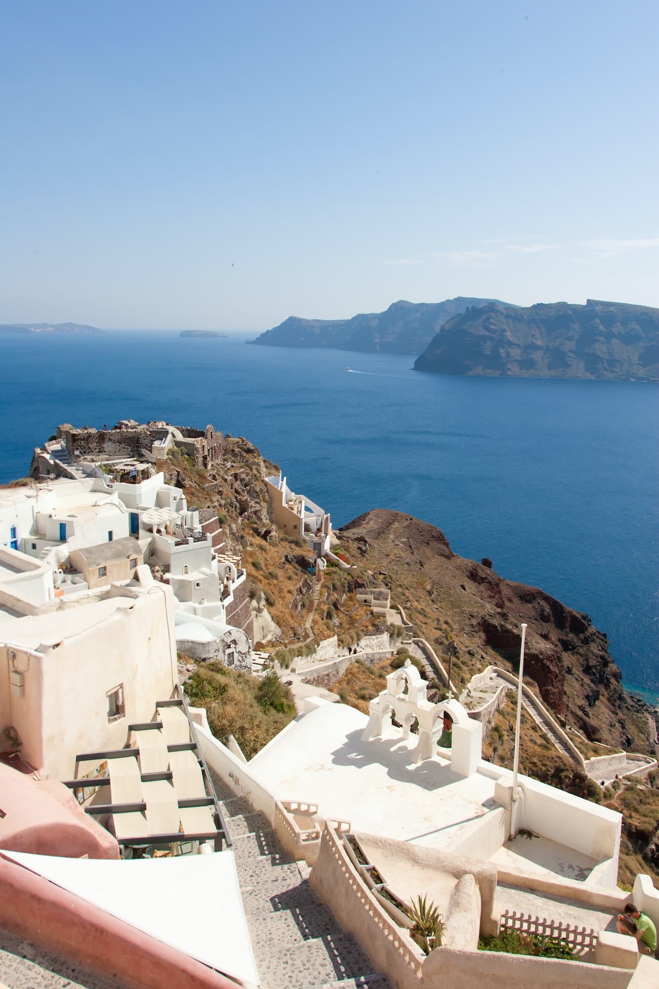 View on Oia in Santorini