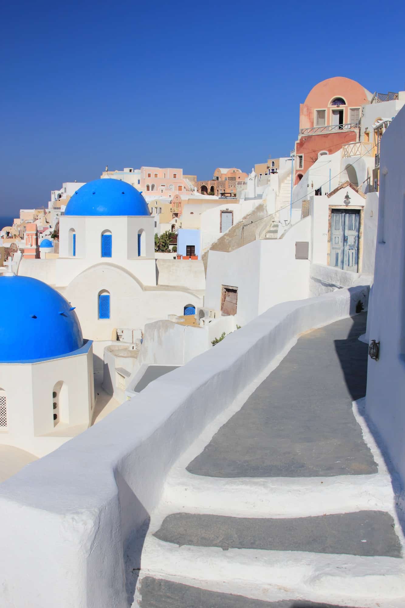 The streets of Santorini