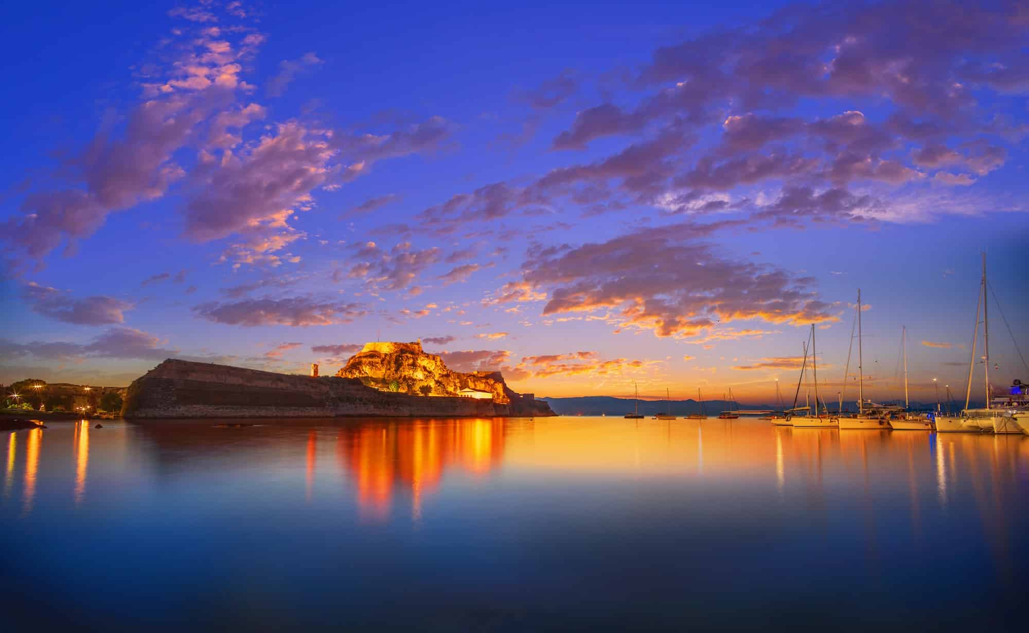 castle of Corfu town Greece