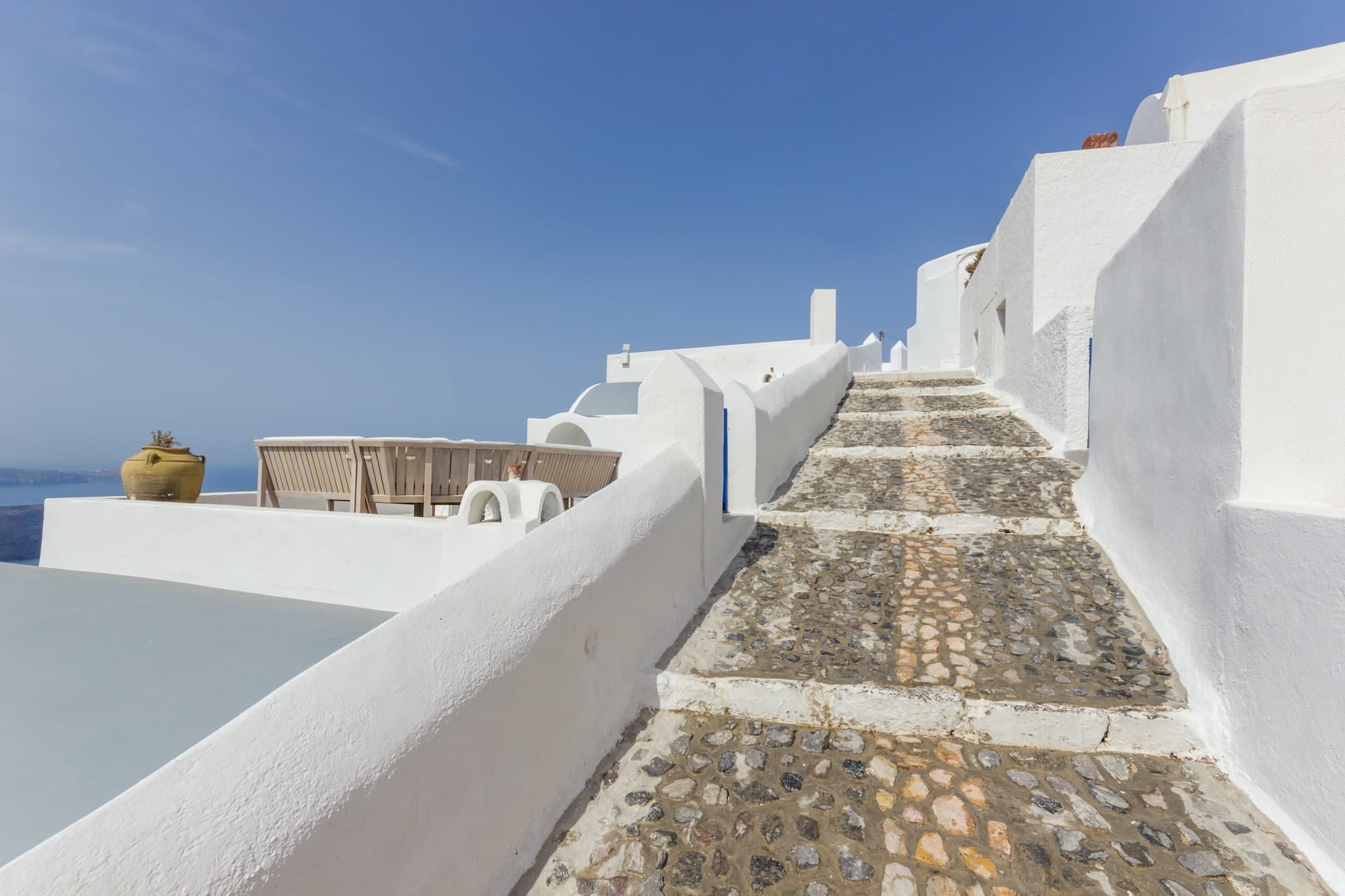 View on Oia in Santorini