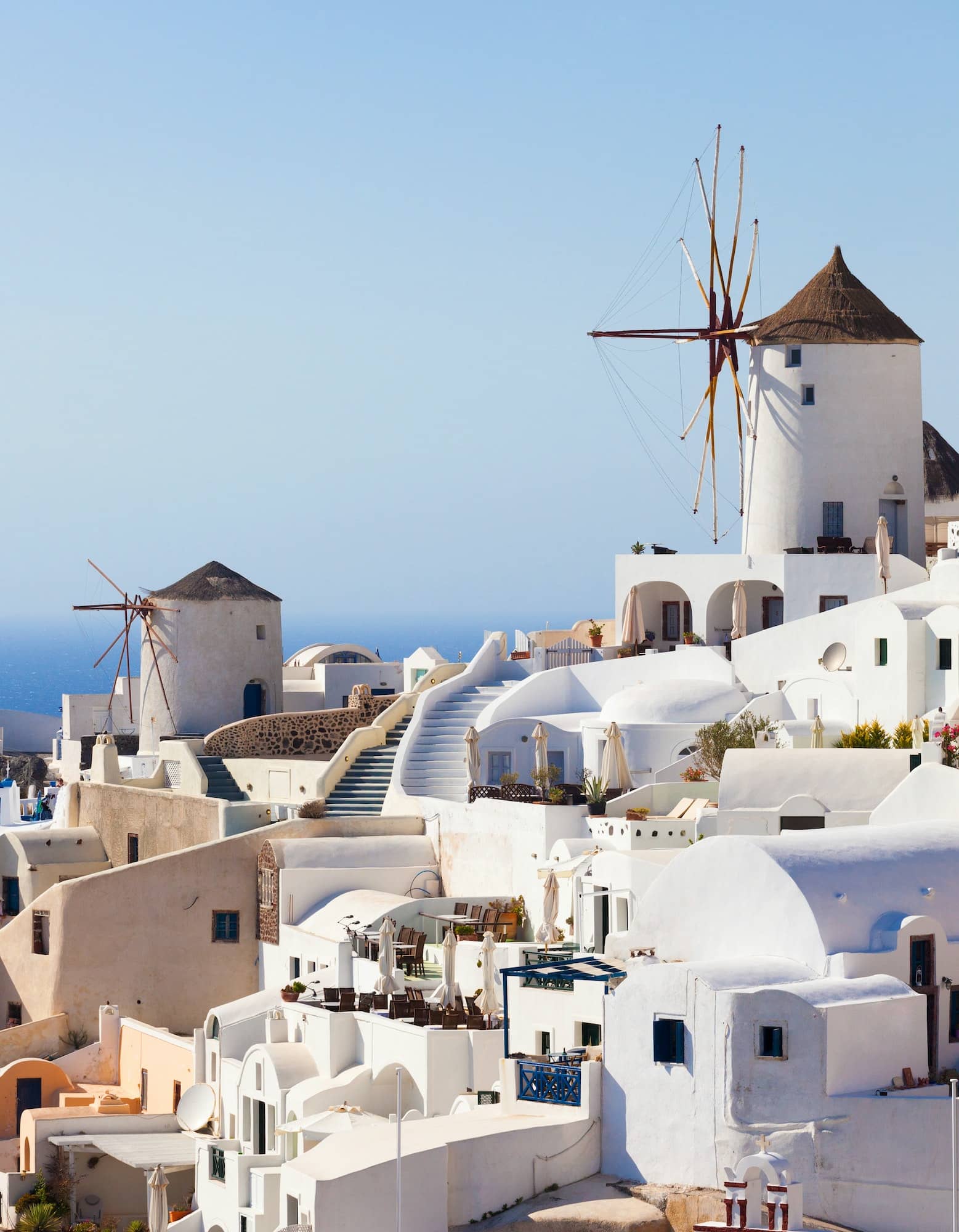 Windmill in Oia, Santorini.