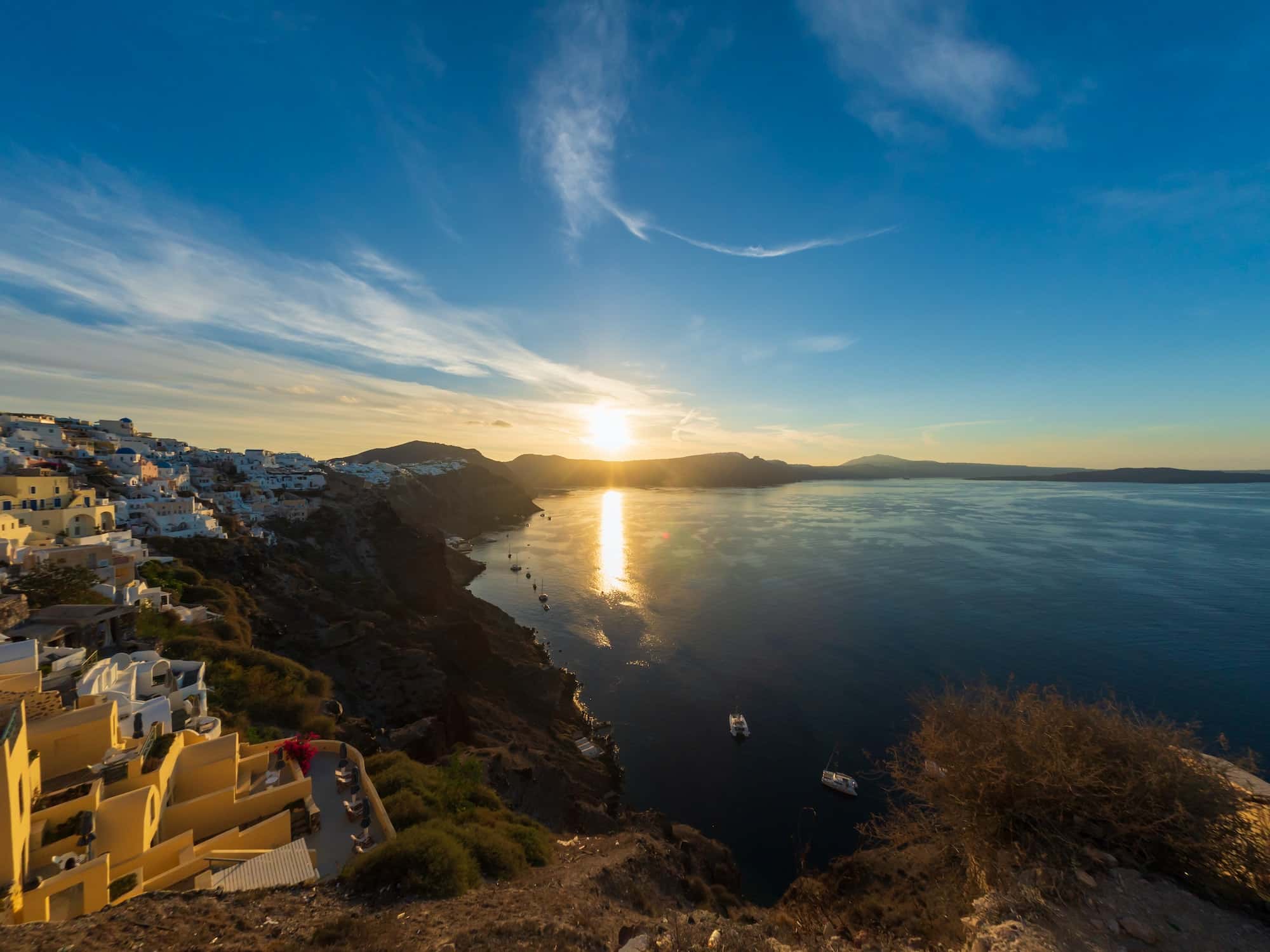 Oia in Santorini island