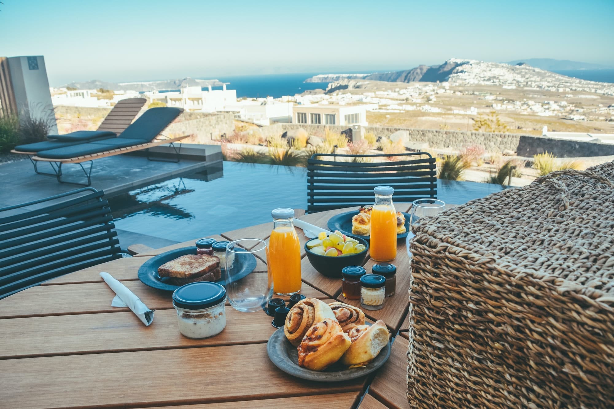 Breakfast in Santorini
