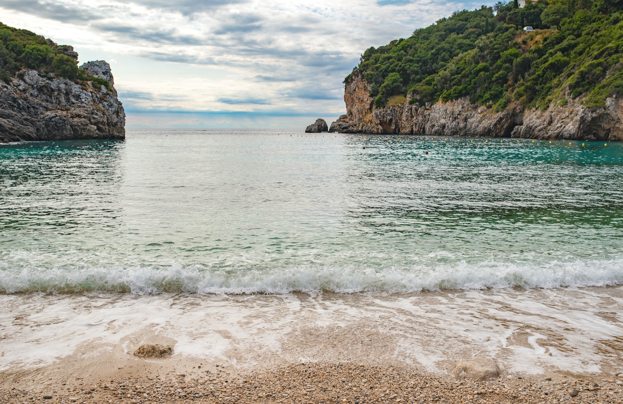 Amazing bay on Corfu island