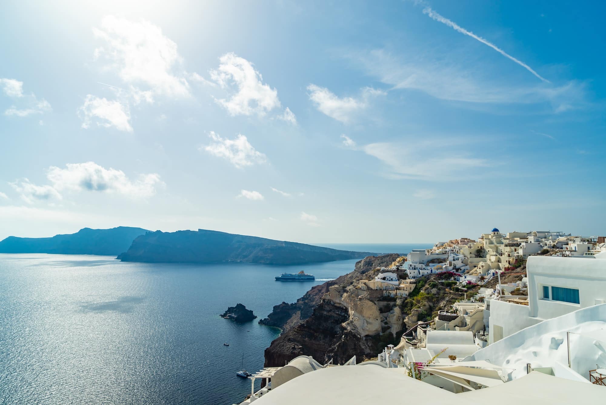 Oia in Santorini island