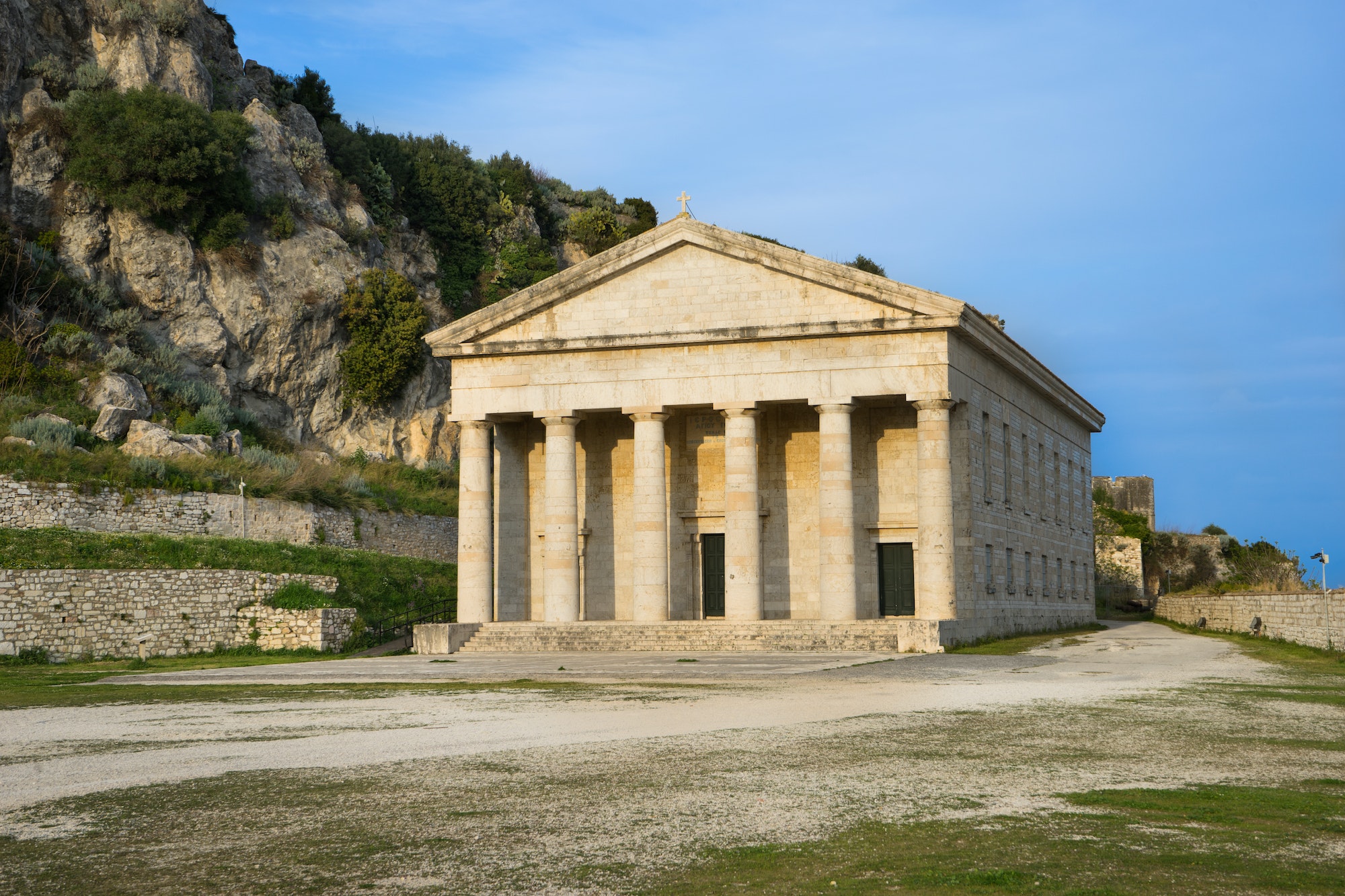 Church of Saint George, in the Old Fortress at Corfu island, Gre
