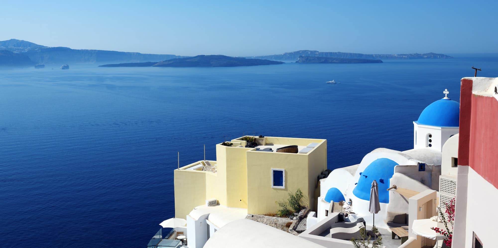 Santorini island in Greece