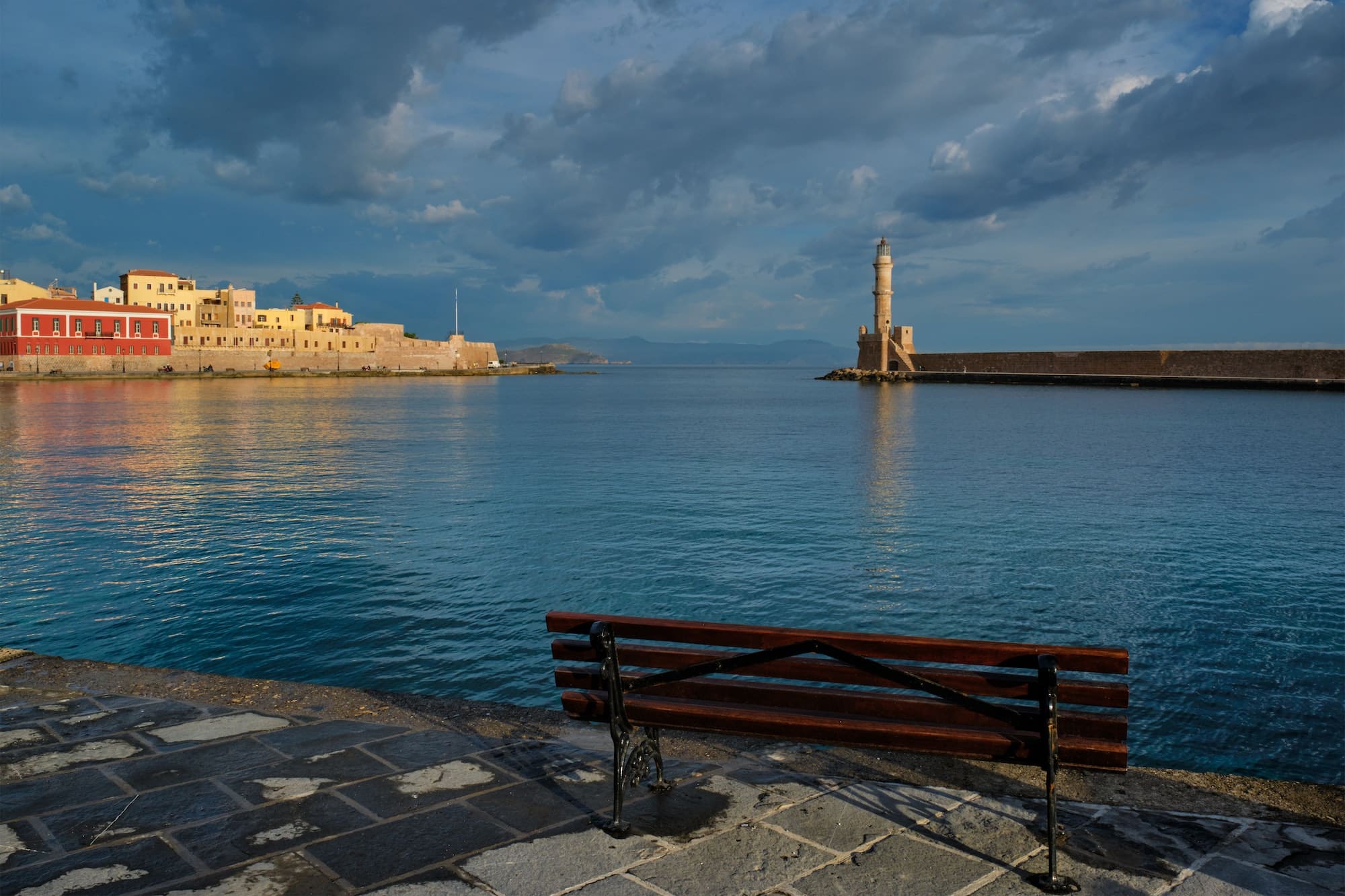 Picturesque old port of Chania, Crete island. Greece