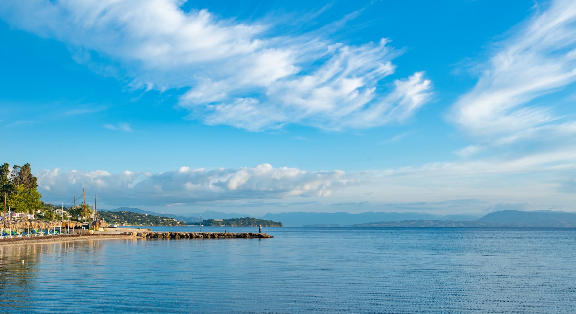 Amazing bay on Corfu island, Greece