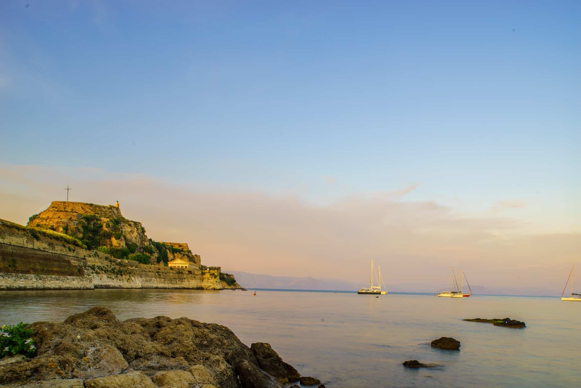 The old castle of Corfu island