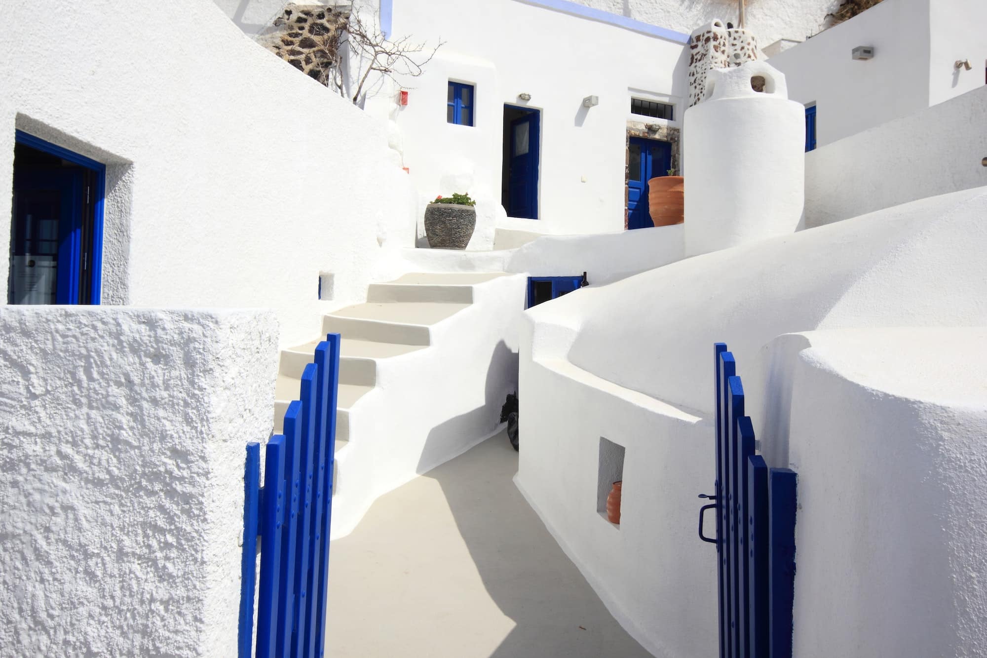 The streets of Santorini