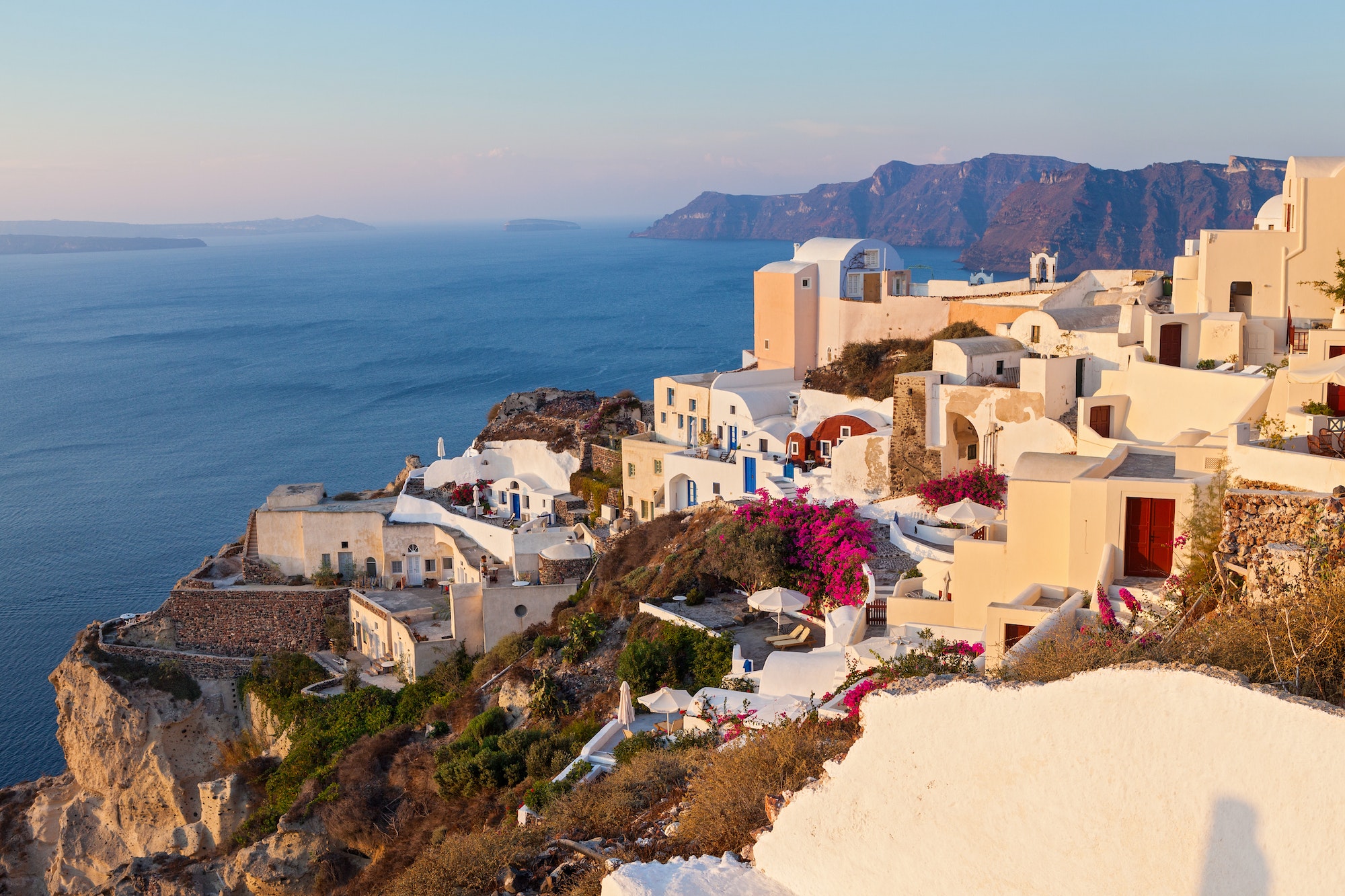 Sunrise on the island of Santorini