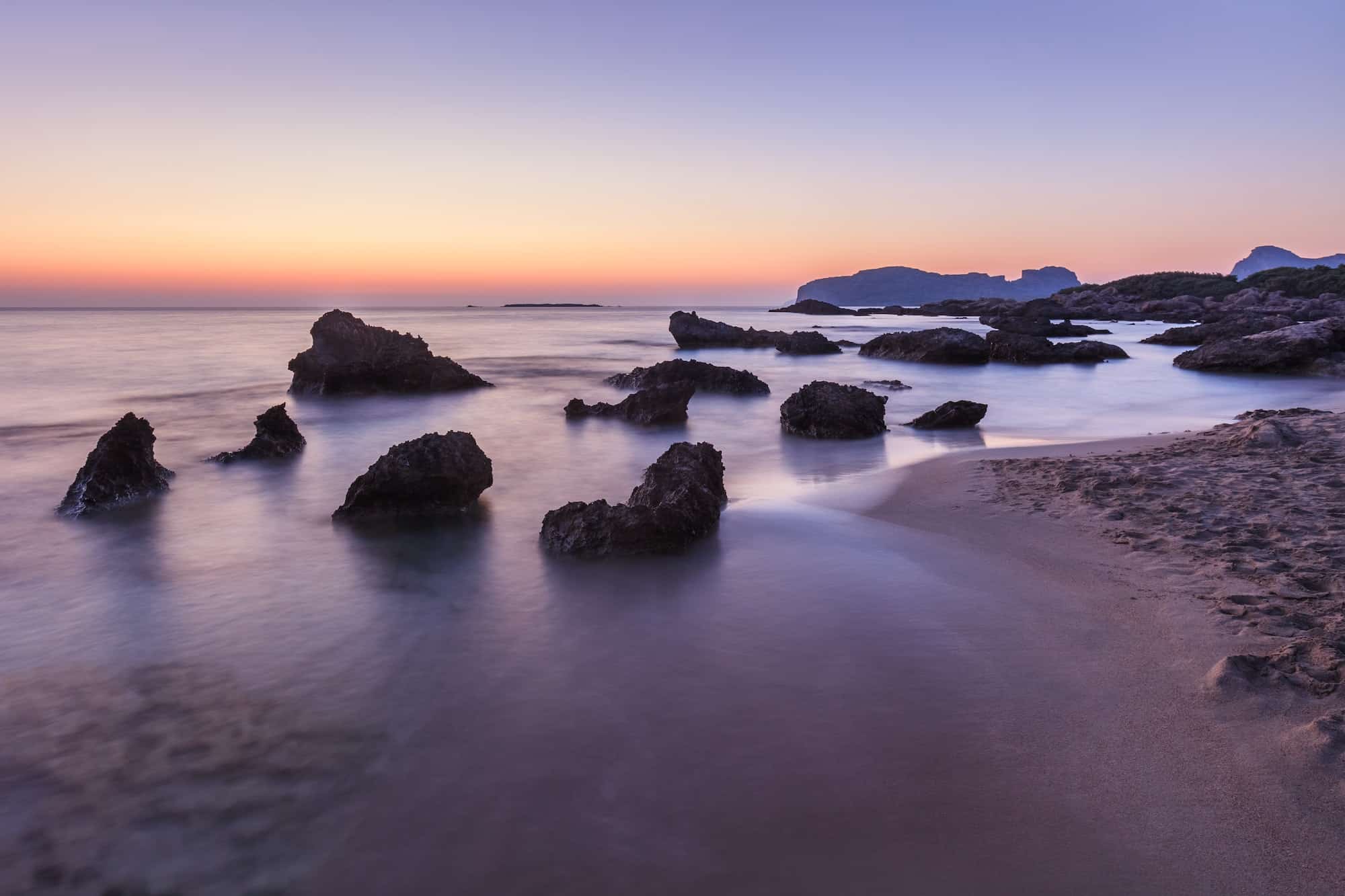 Falasarna beach, Crete island, Greece